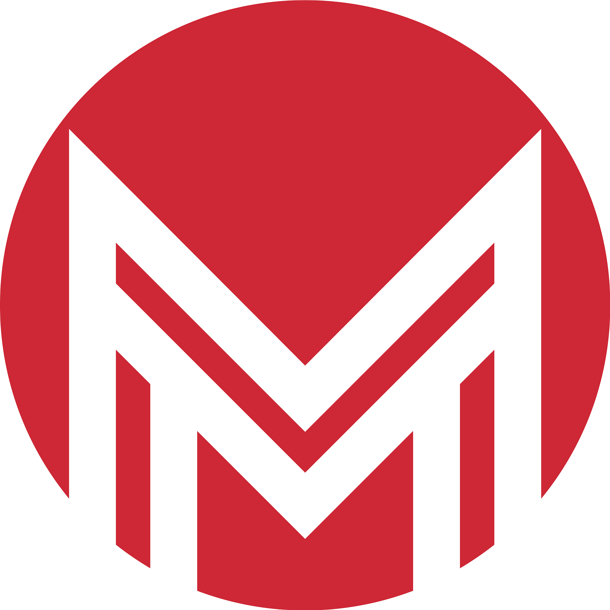 m letter logo template