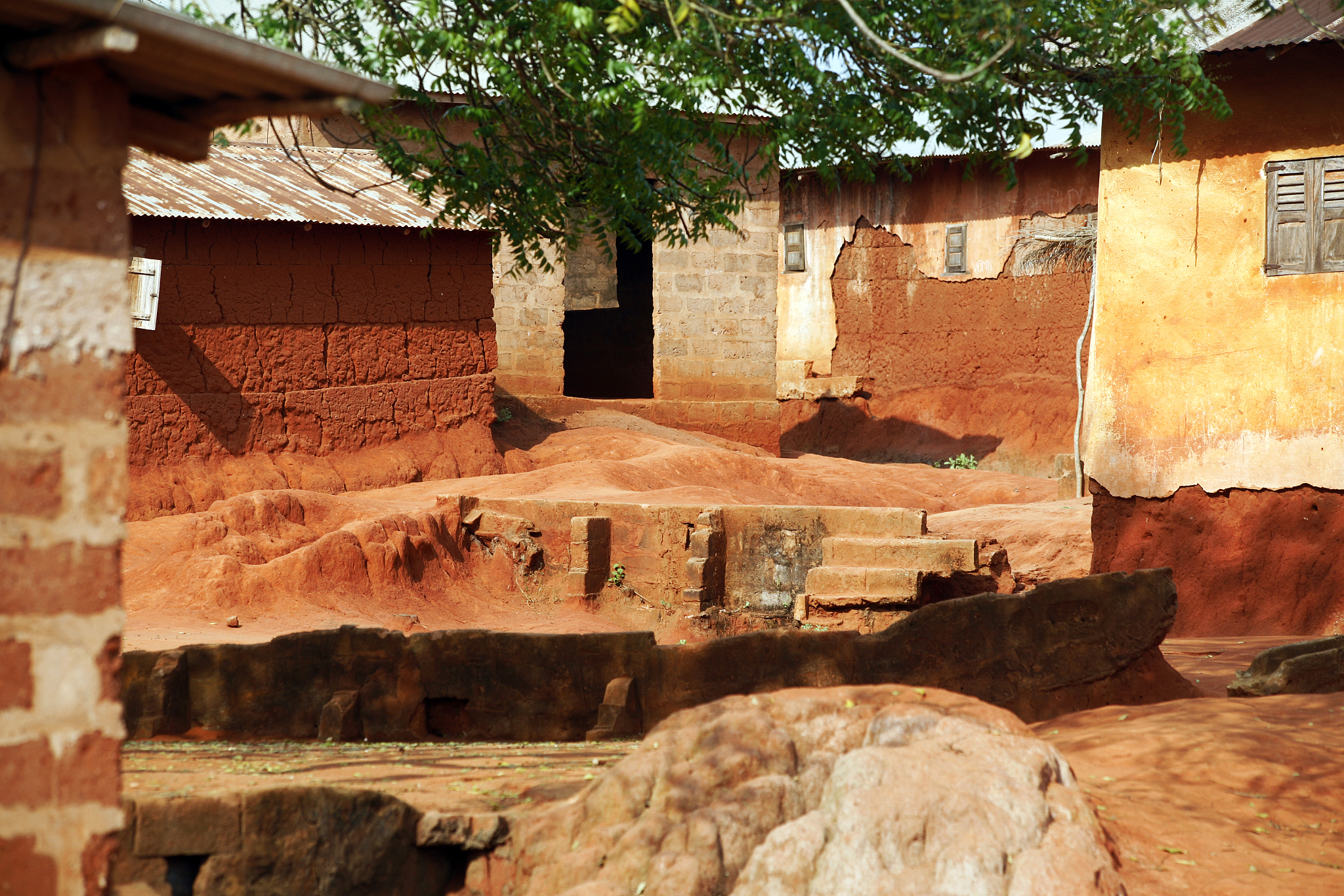 west african village. near ouidah, benin.