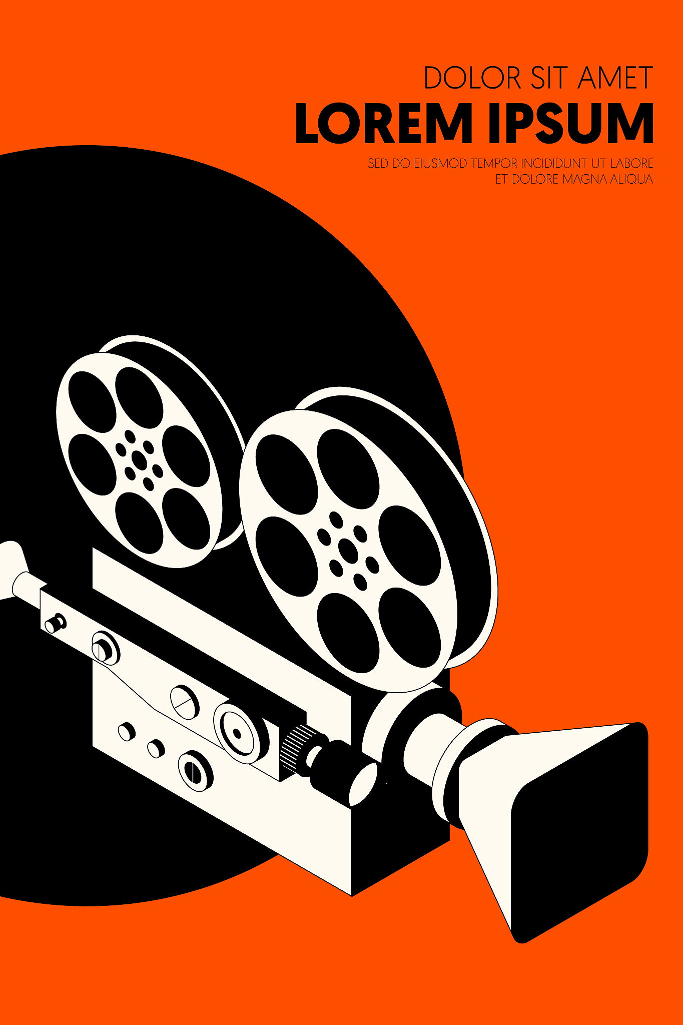 movie and film poster design template background vintage retro s