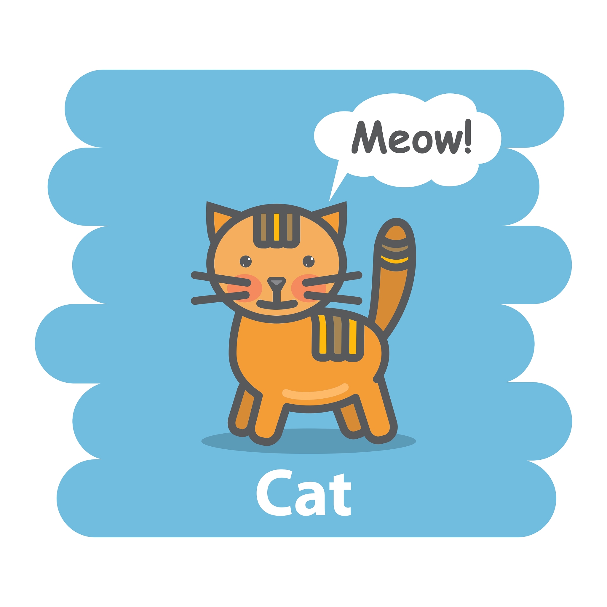 Is 'This is an yellow small cat' grammatically correct?