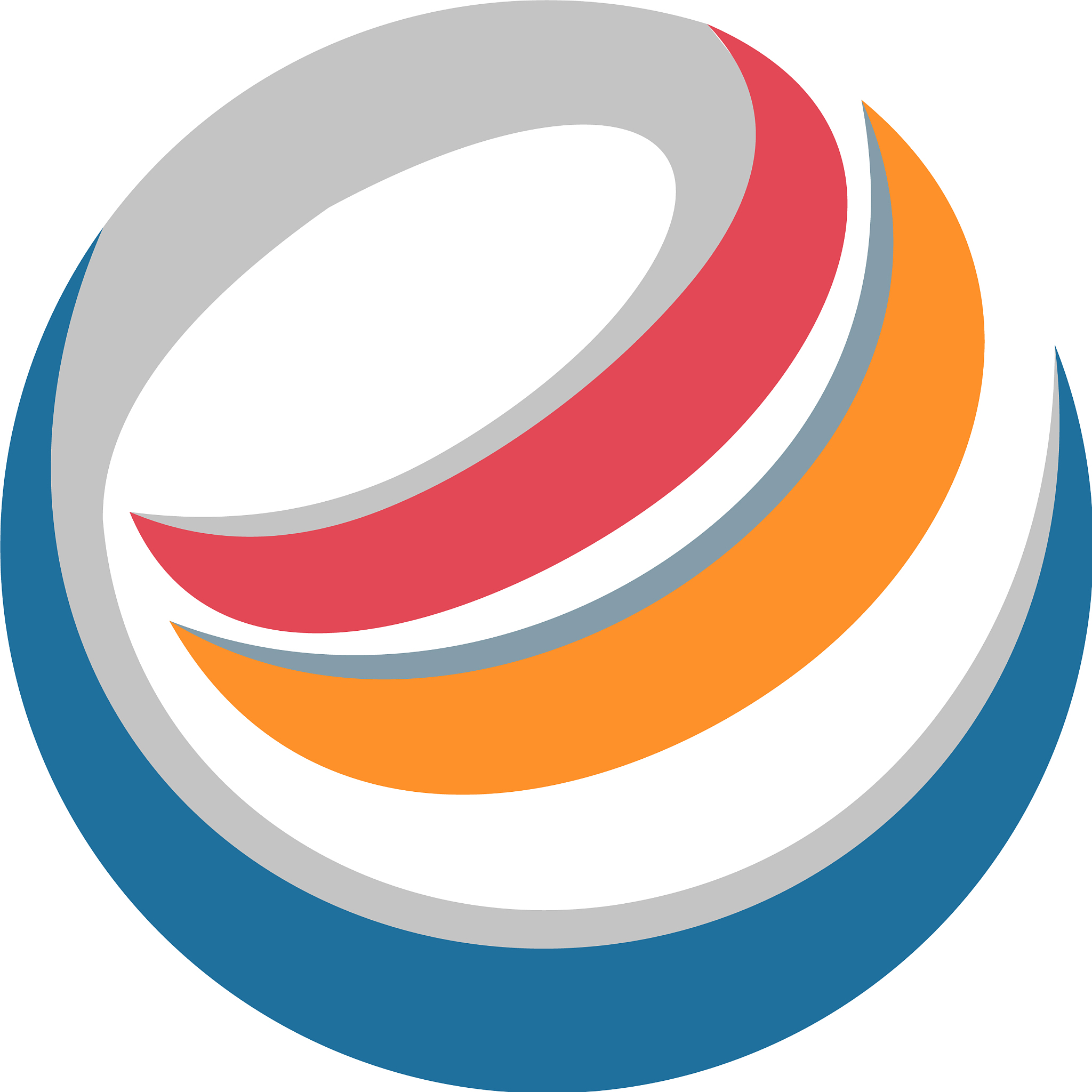 e internet technology circle logo