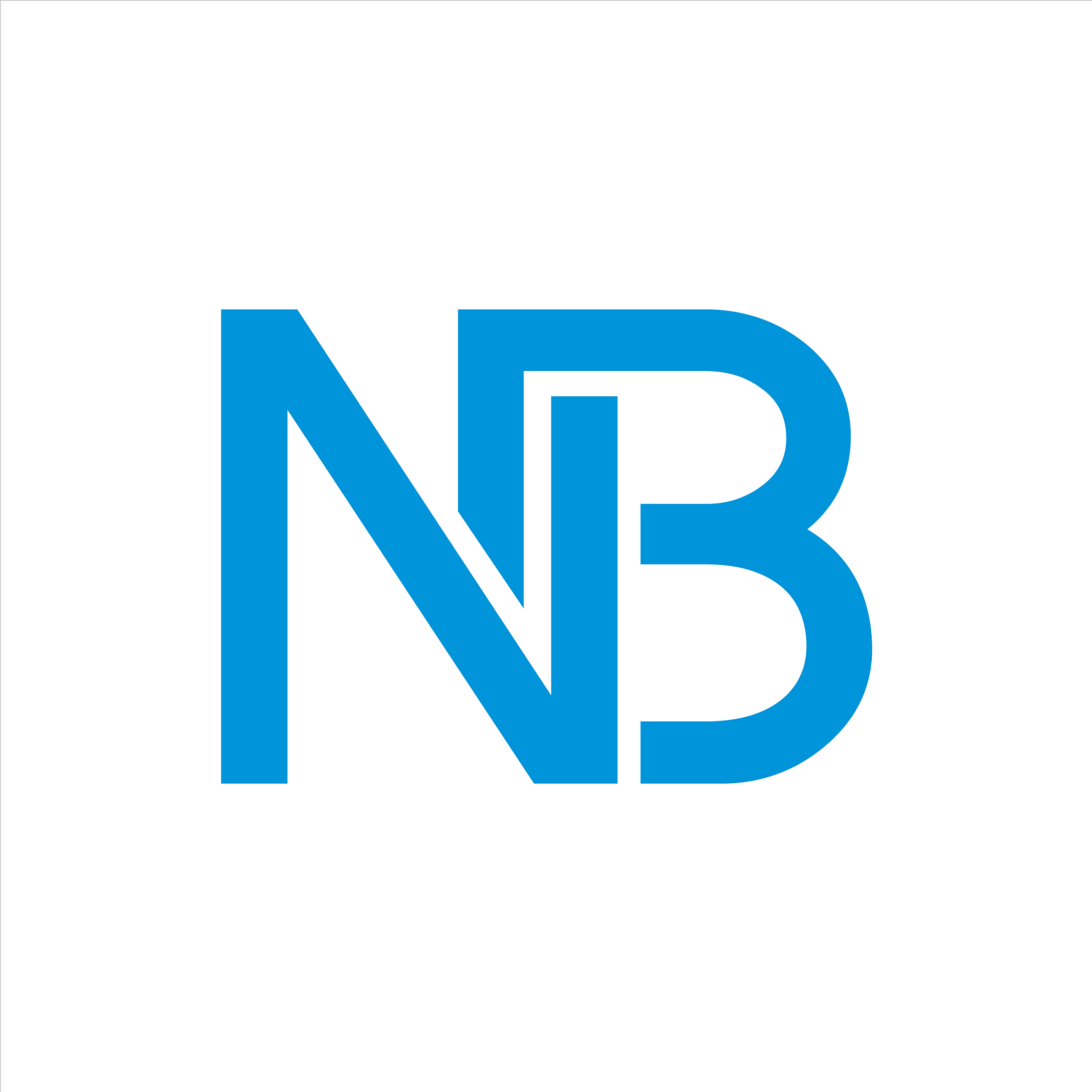 initial letter nb logo
