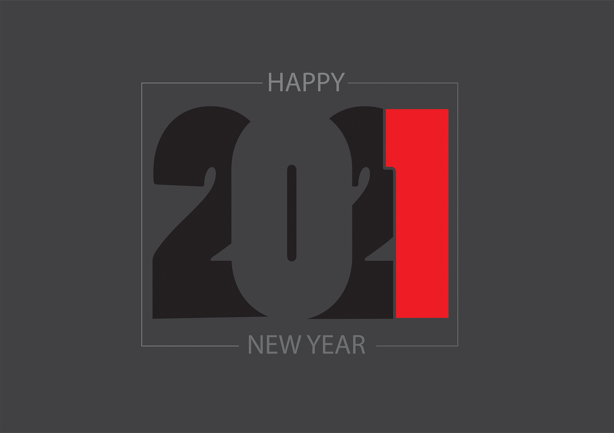 happy new year 2021 elegant design, 2021 number design template,