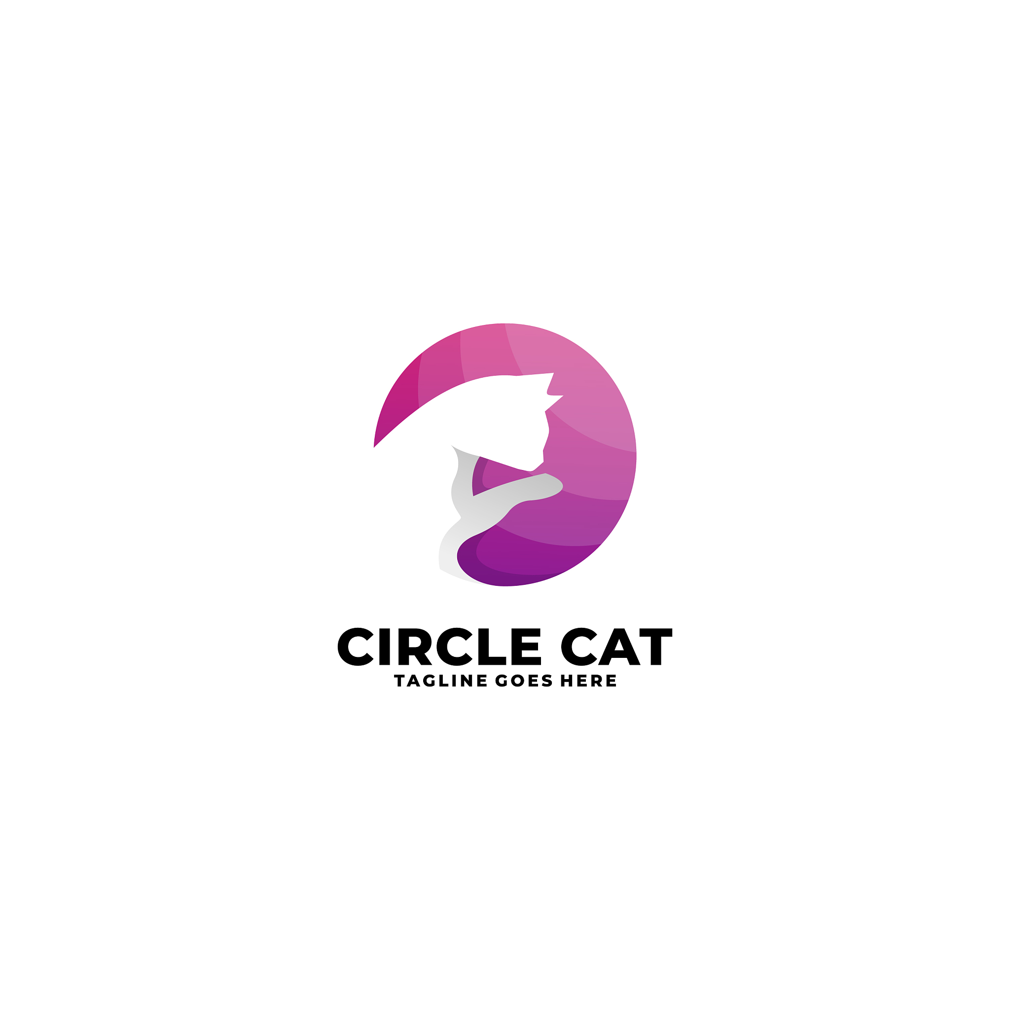 circle cat template
