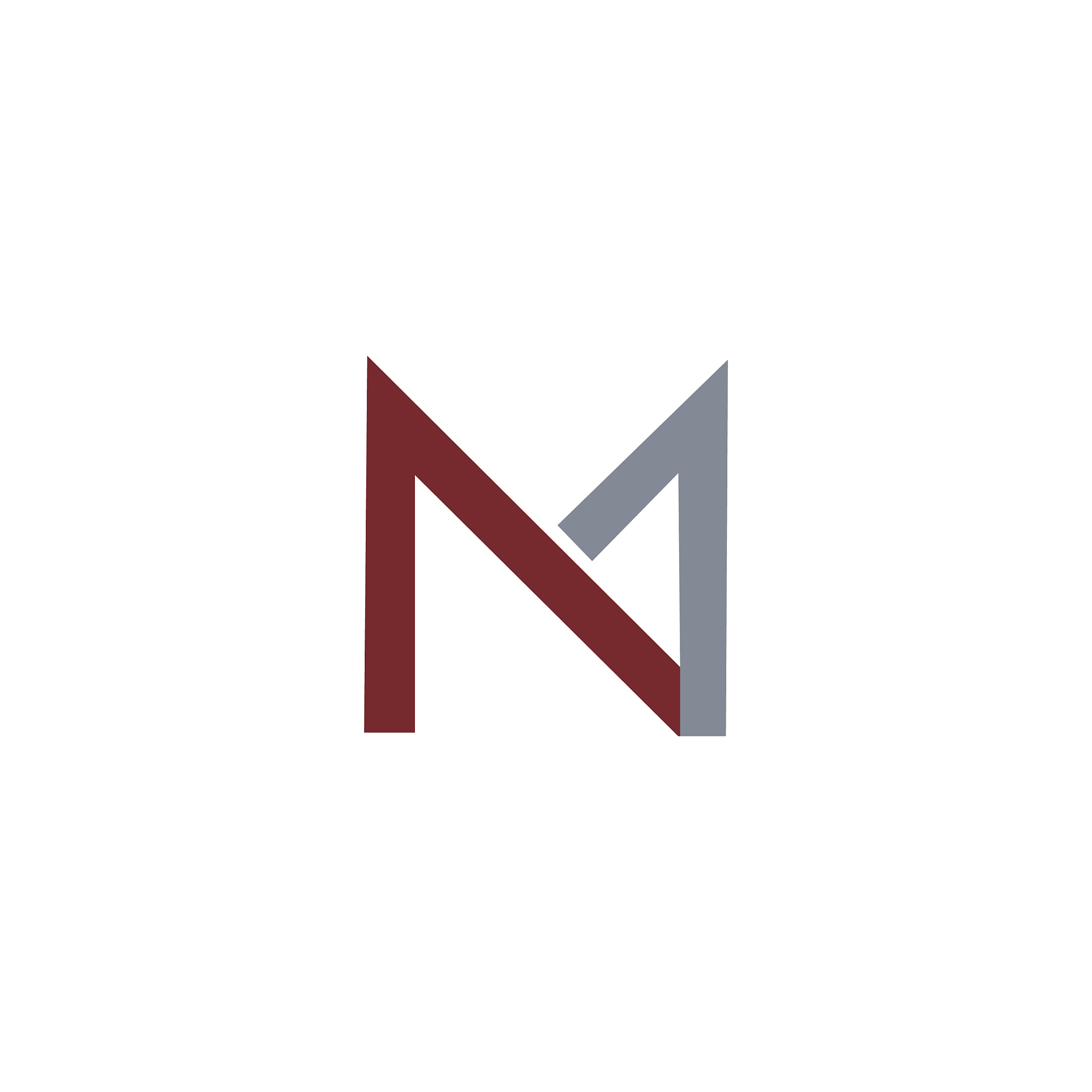 initial letter mn or nm logo design template