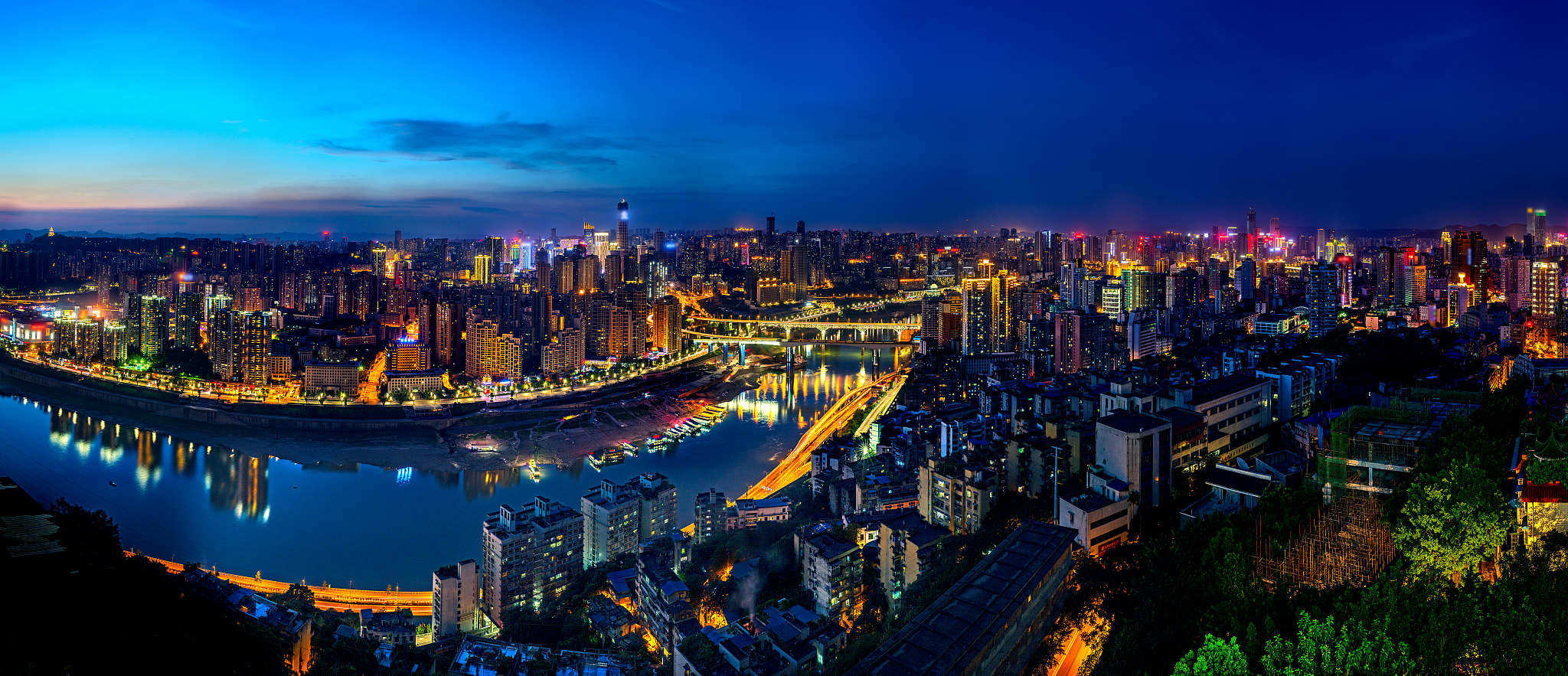 重庆城市建筑夜景