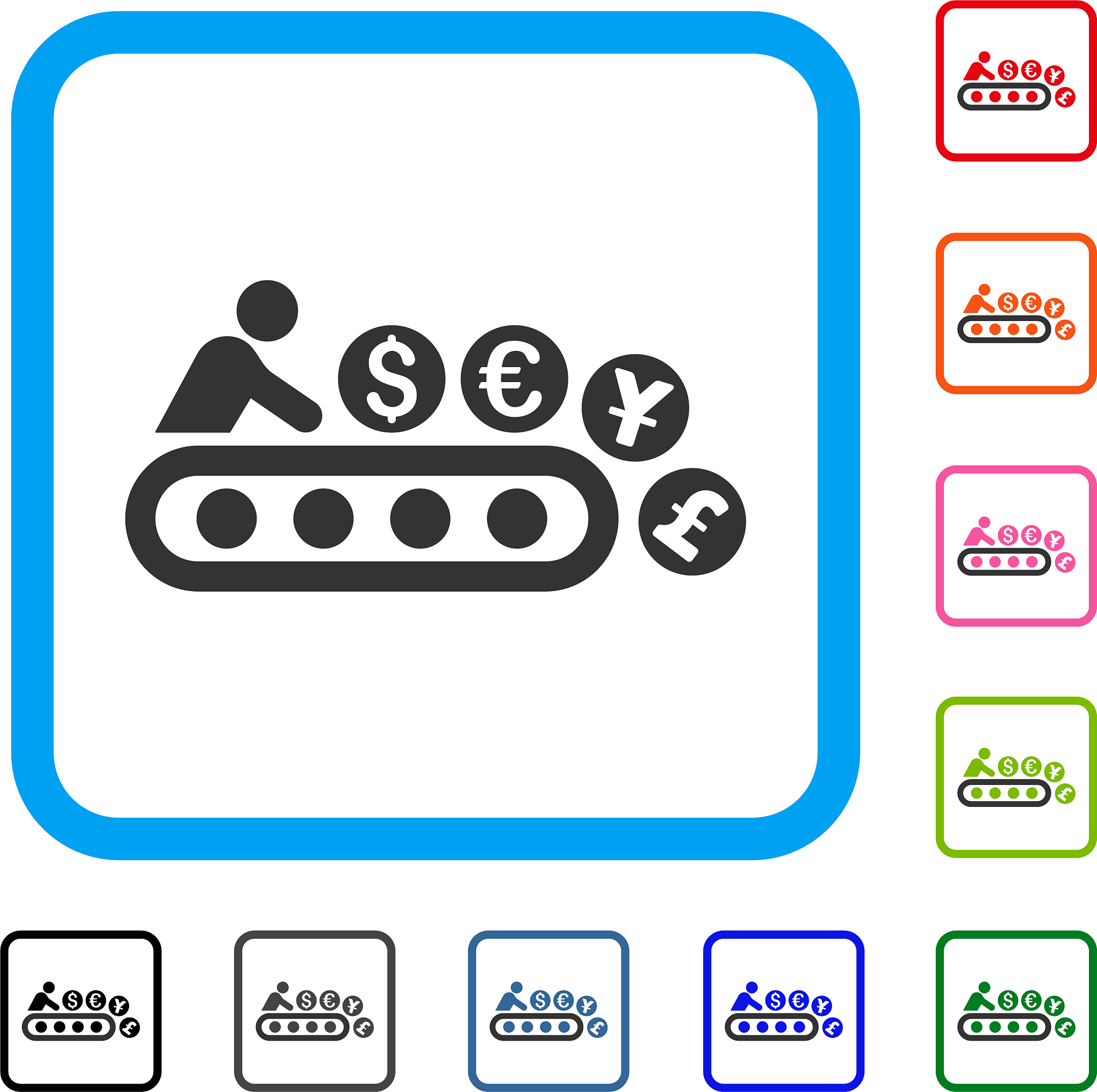money factory framed icon