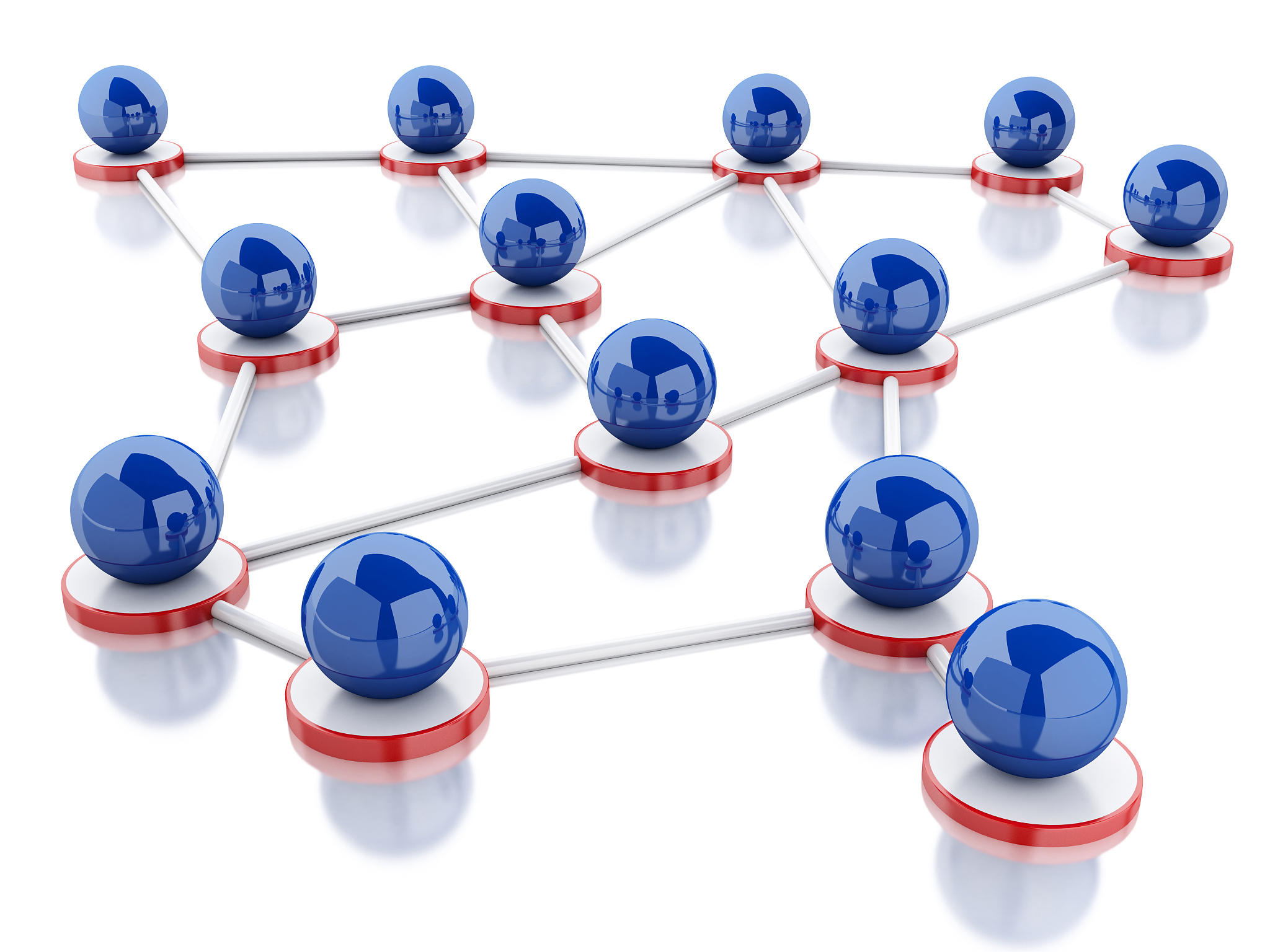 3d social network and communication.
