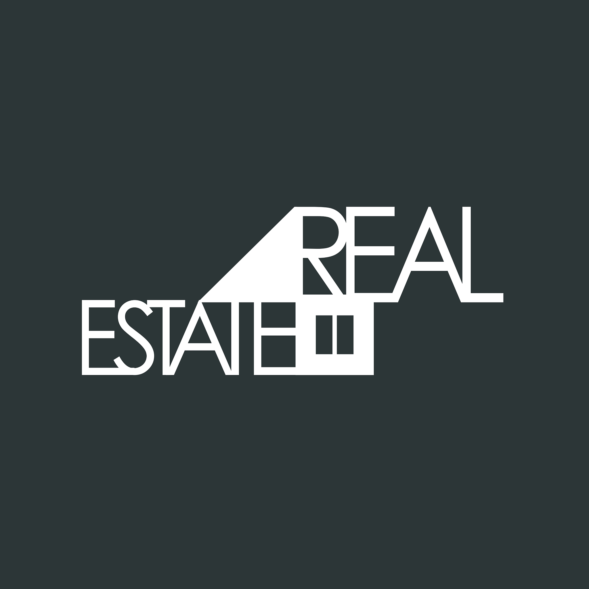 logo real estate with house