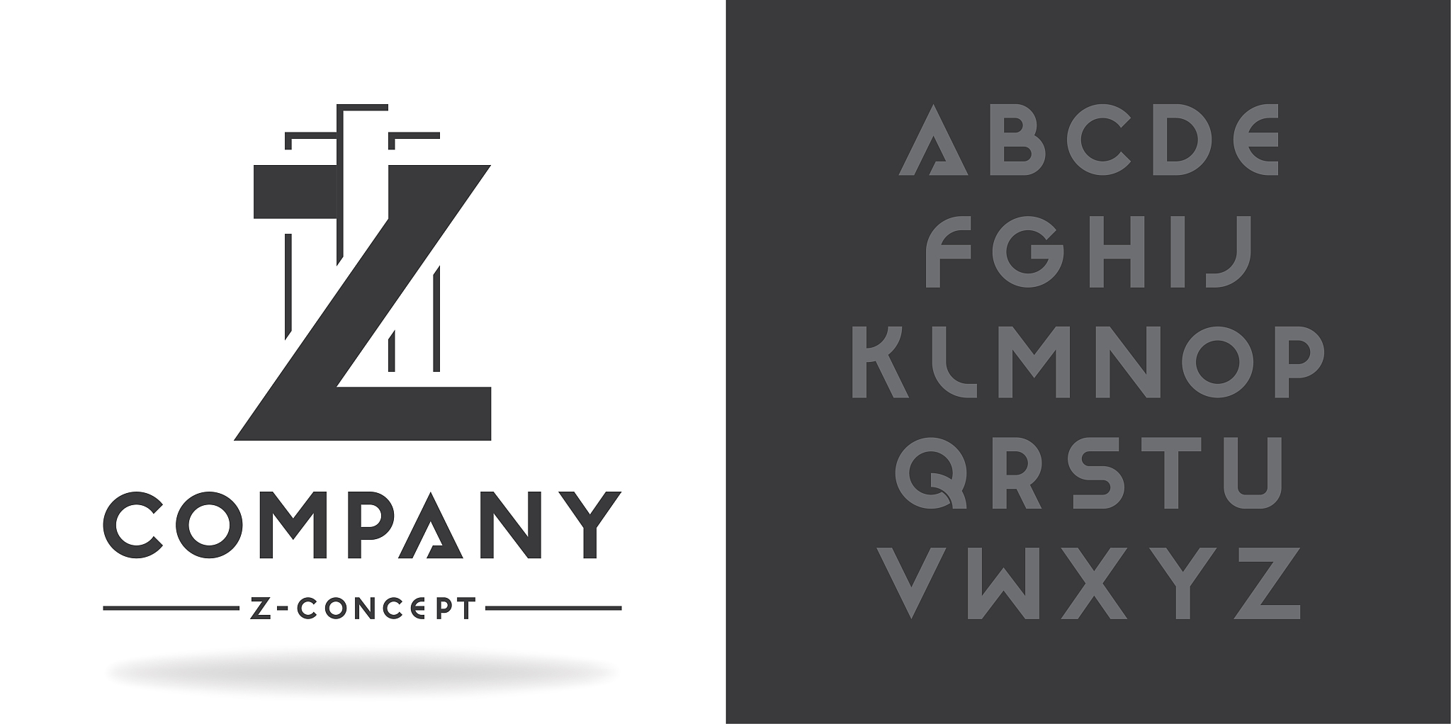 real estate, business logo template. font character design with 