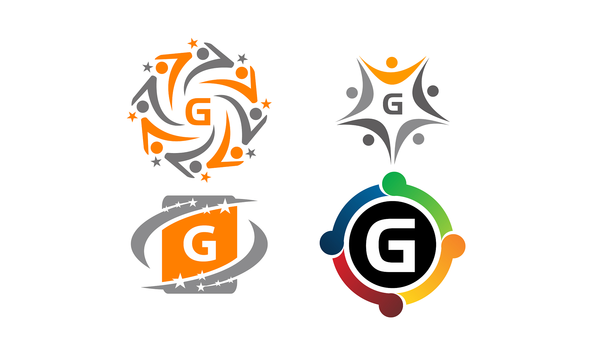 logotype g modern template set