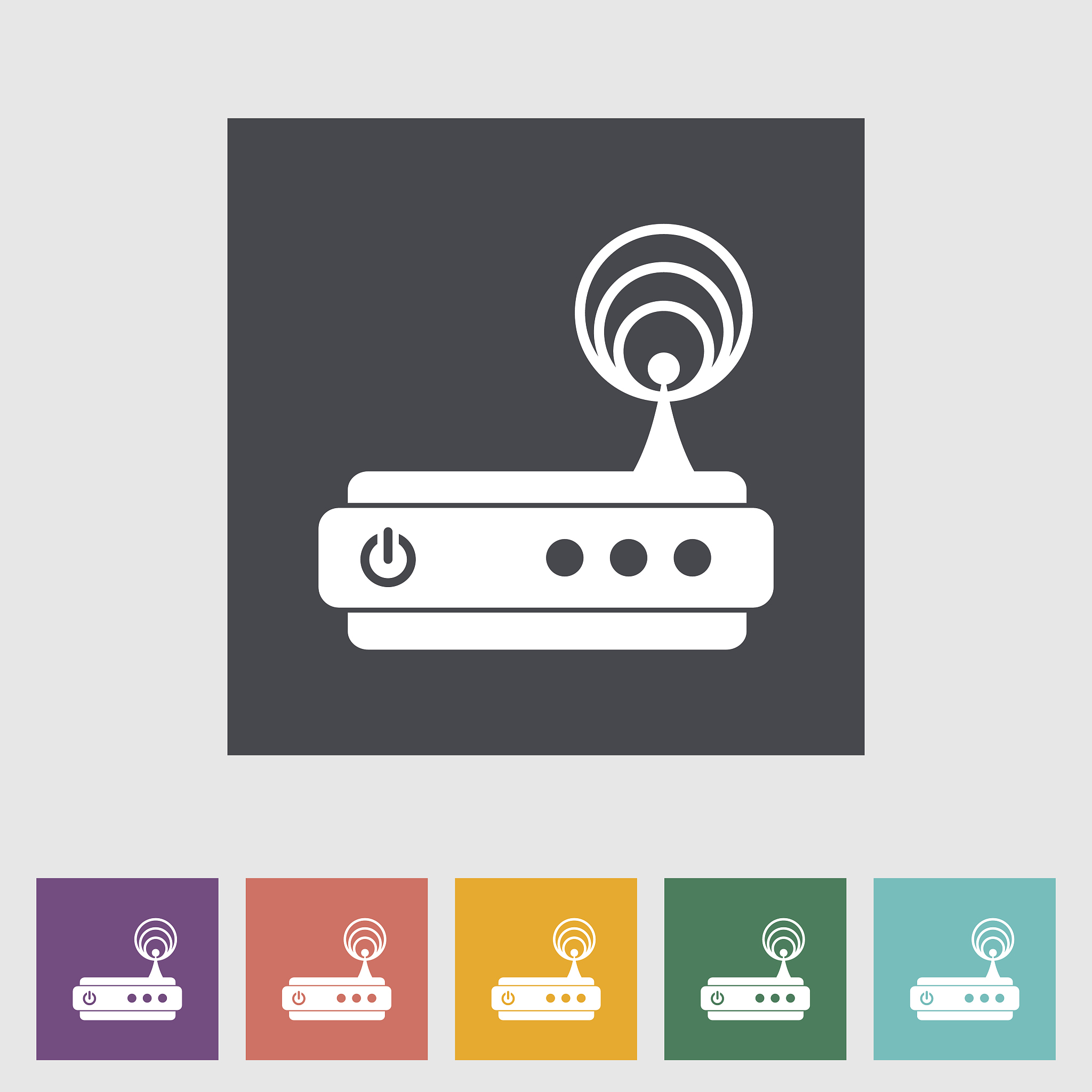 router single flat icon.