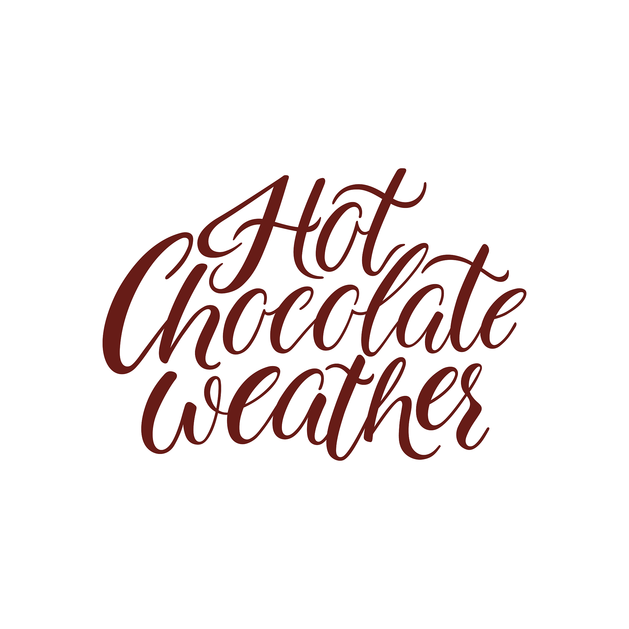 hot chocolate weather