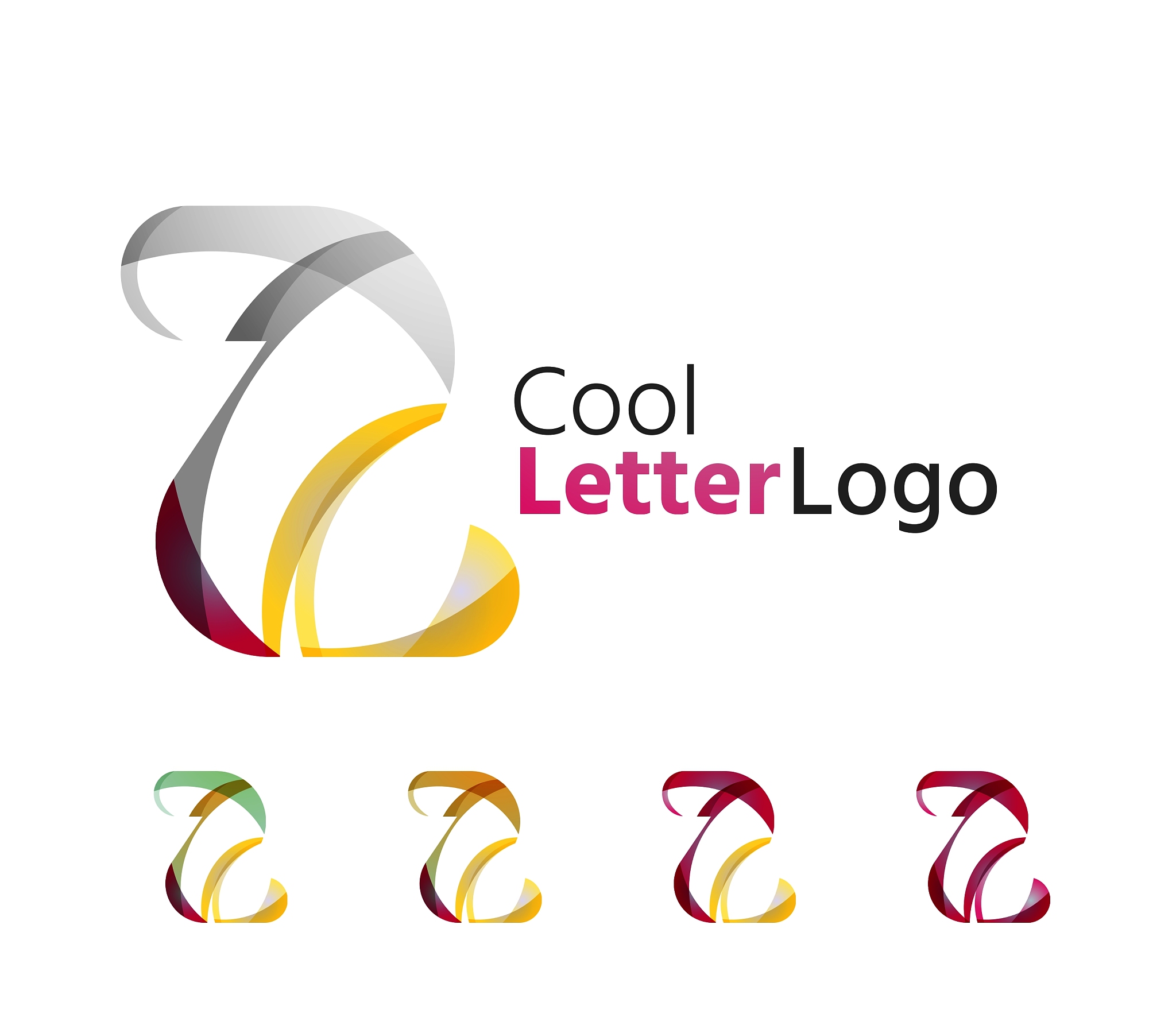 set of abstract z letter company logos business