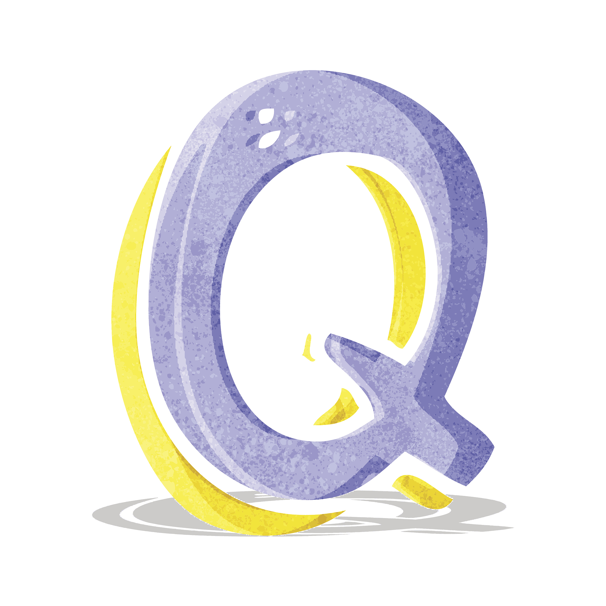 cartoon letter q