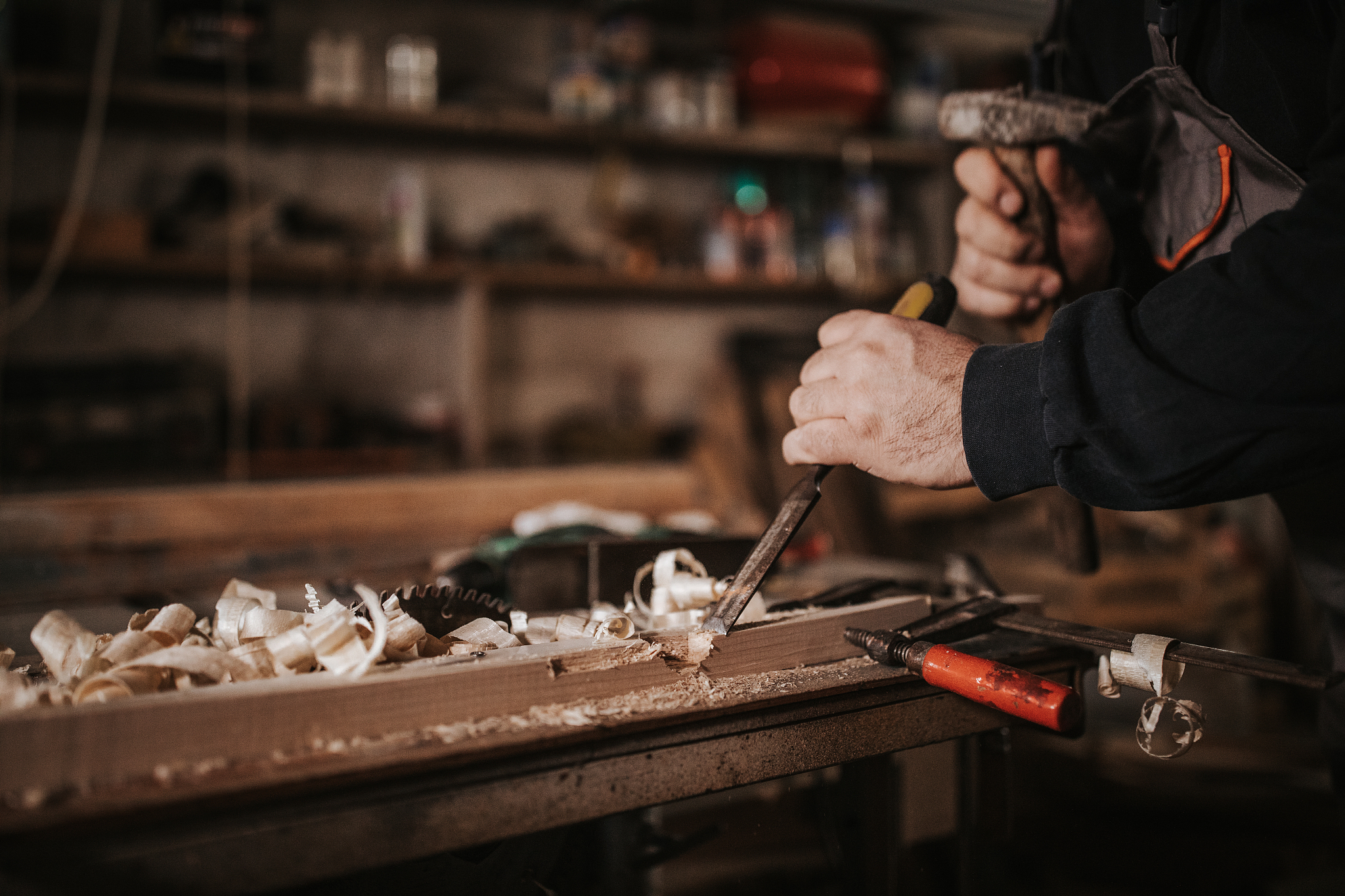 carpenter at workshop