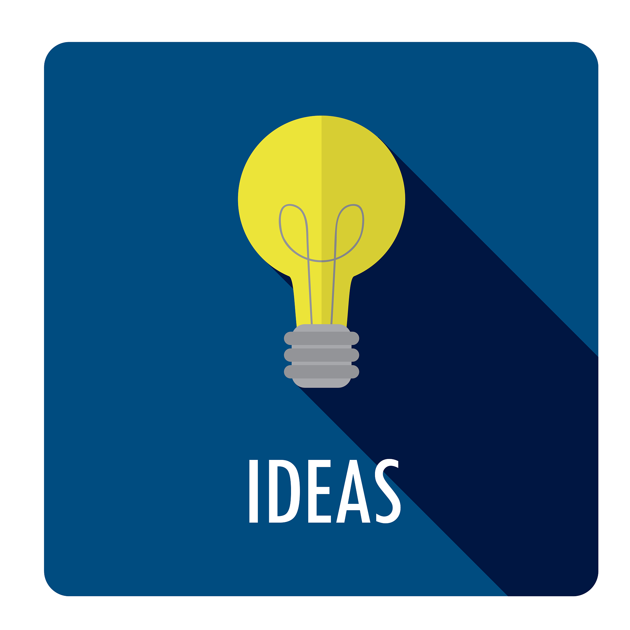 ideas blue square web button