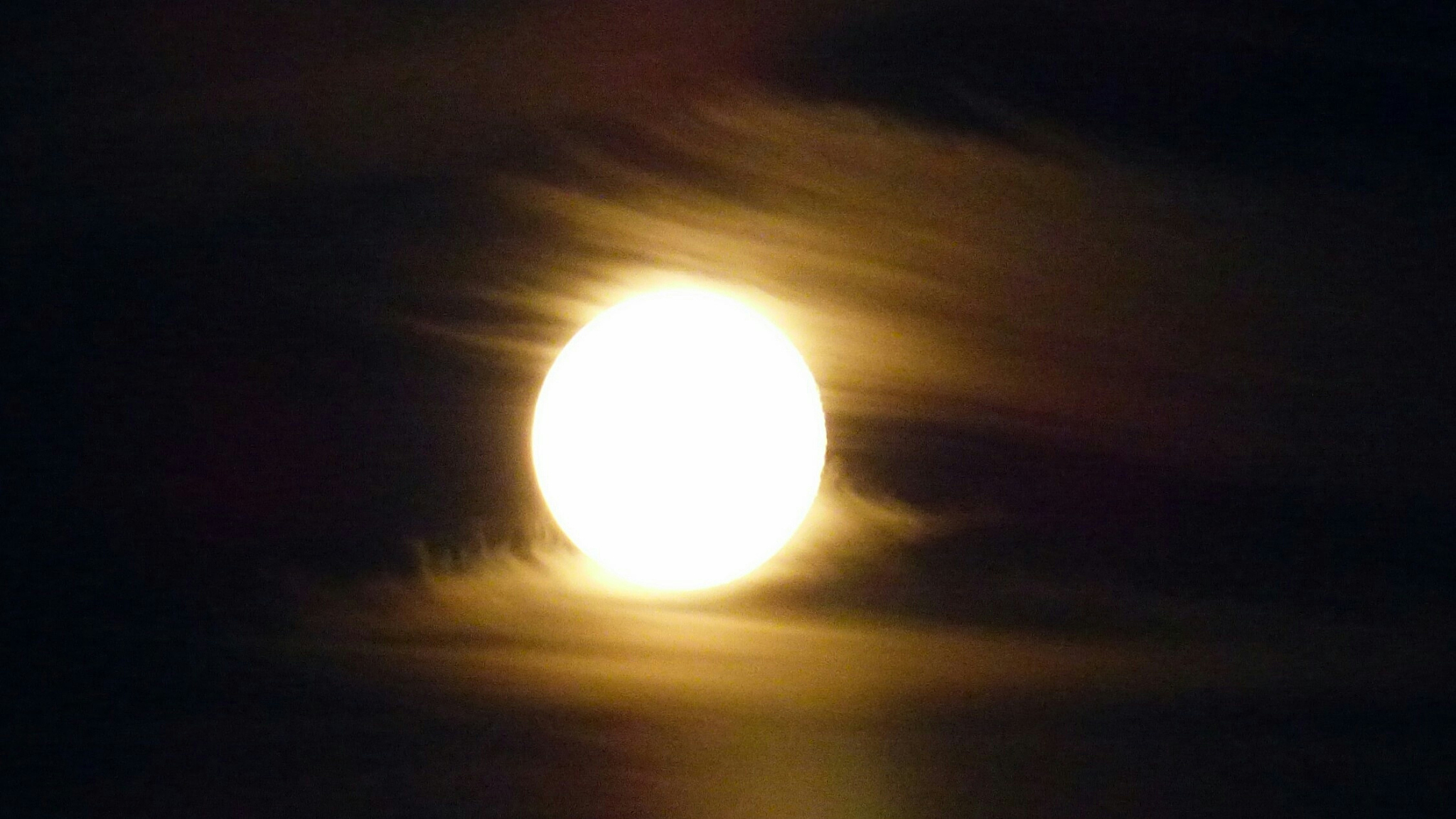 low angle view of full moon against sky
