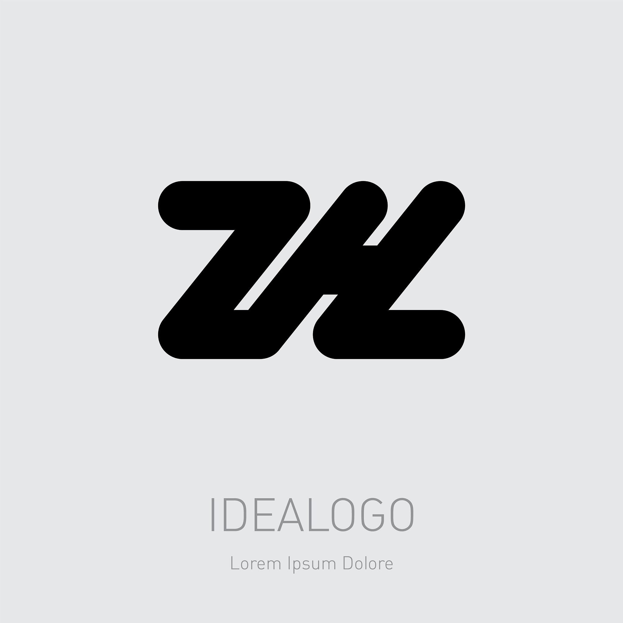zh - design element or icon hz - initial monogram