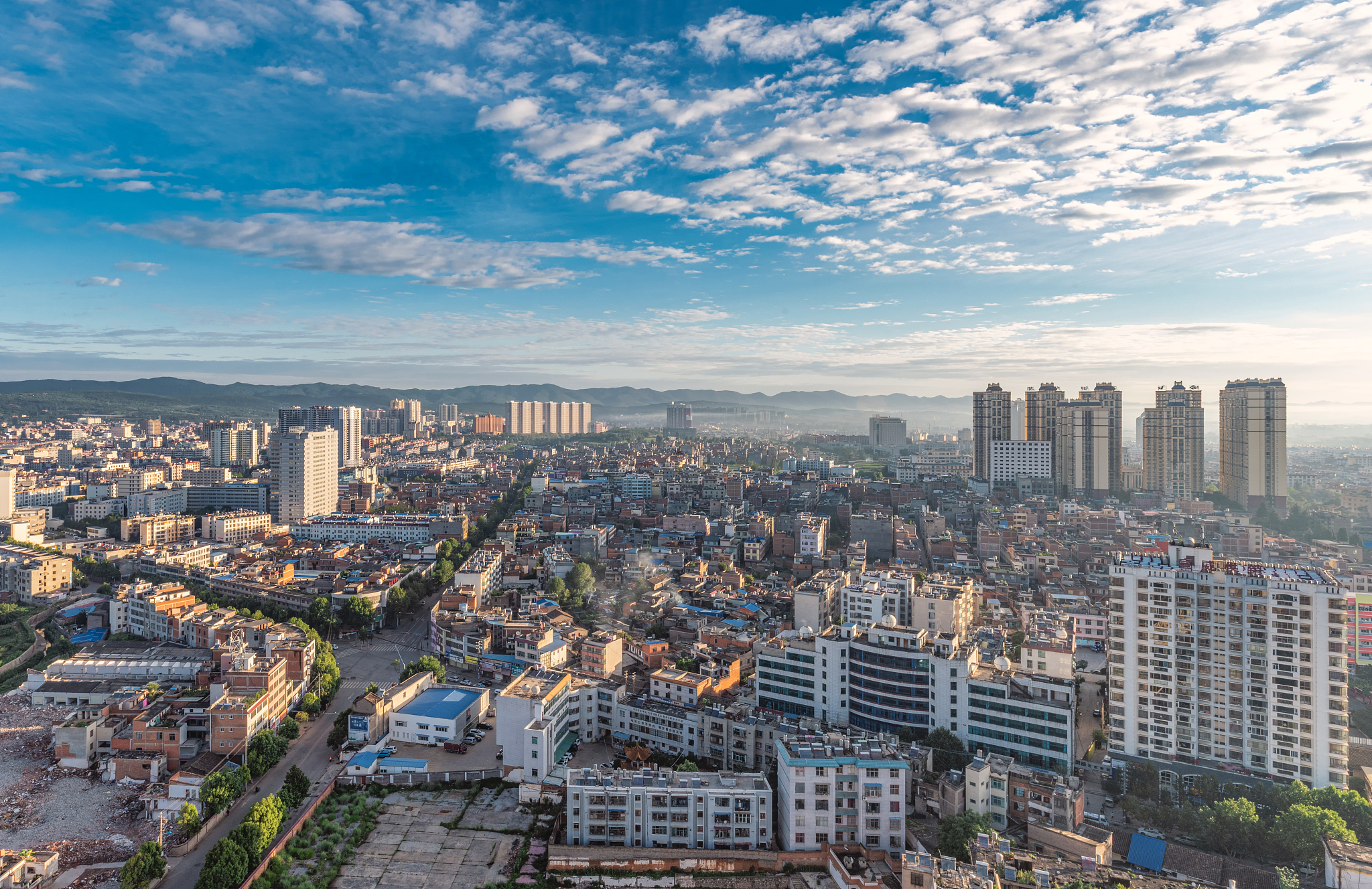 云南曲靖宣威市全景