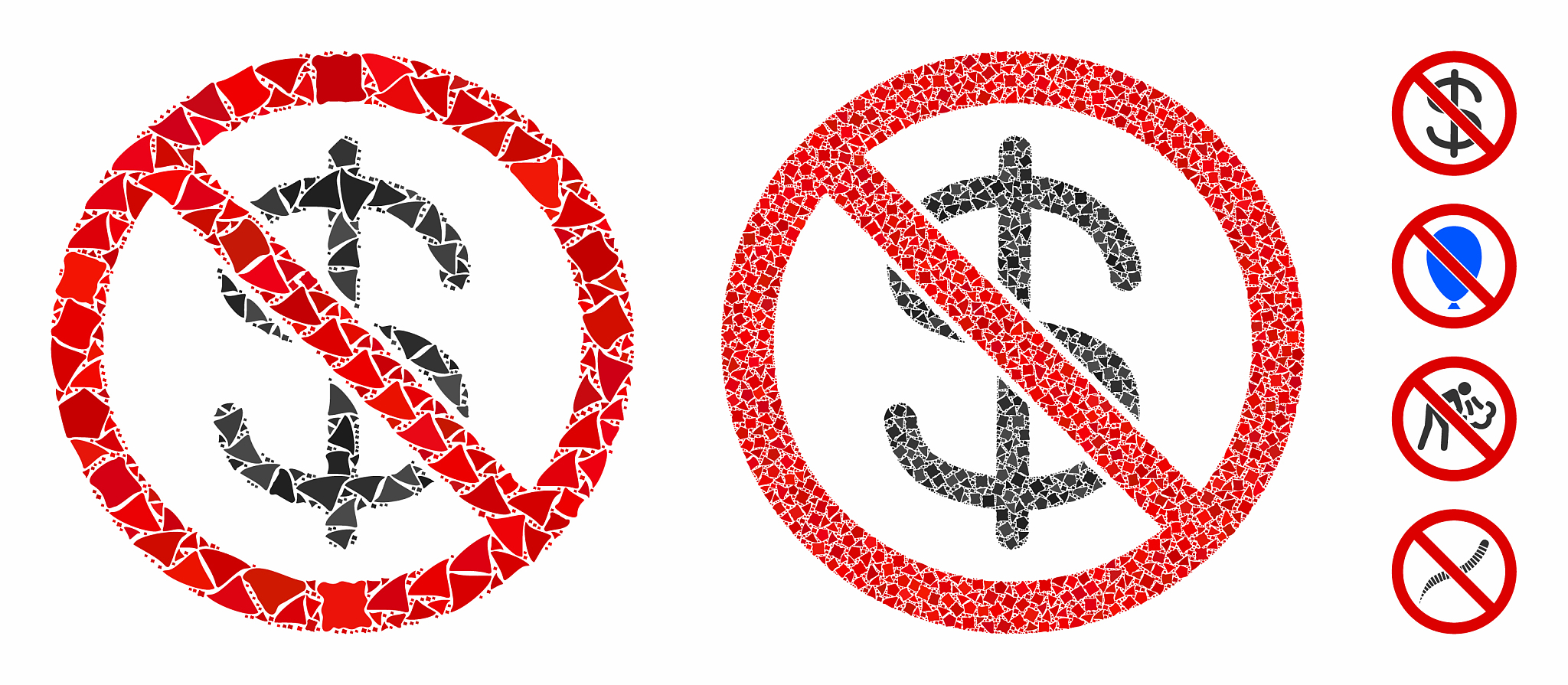 no dollar currency composition icon humpy