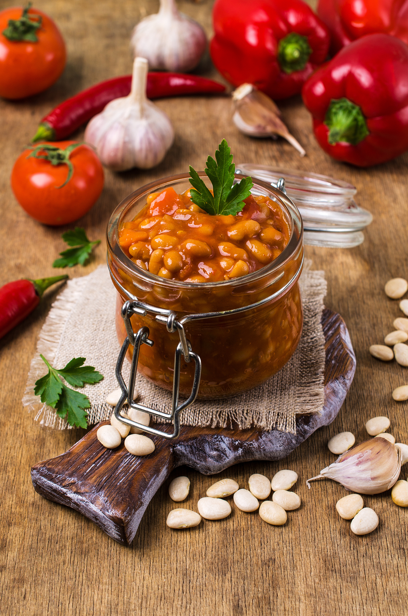 canned beans with vegetables