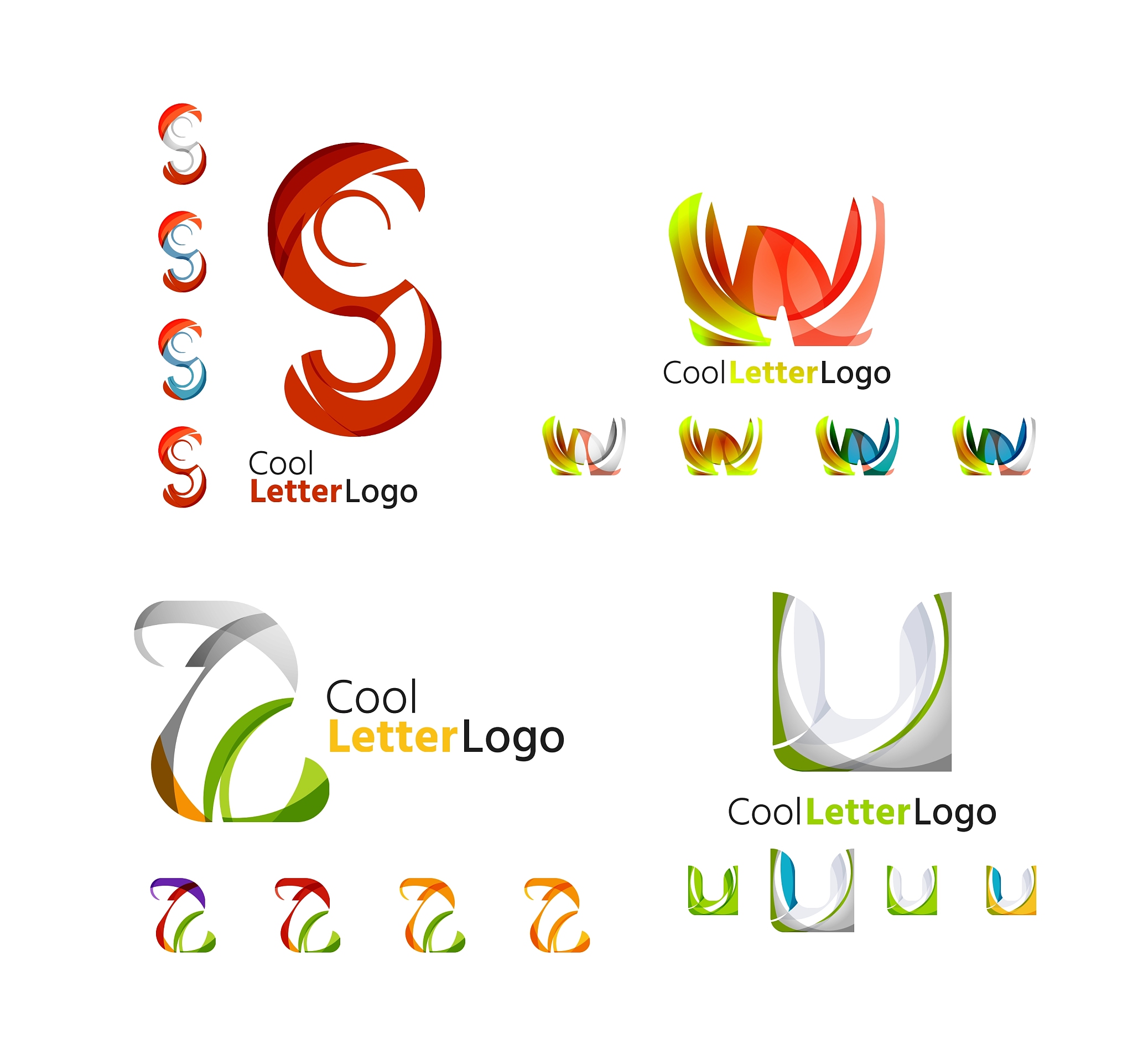 letter business emblem collection