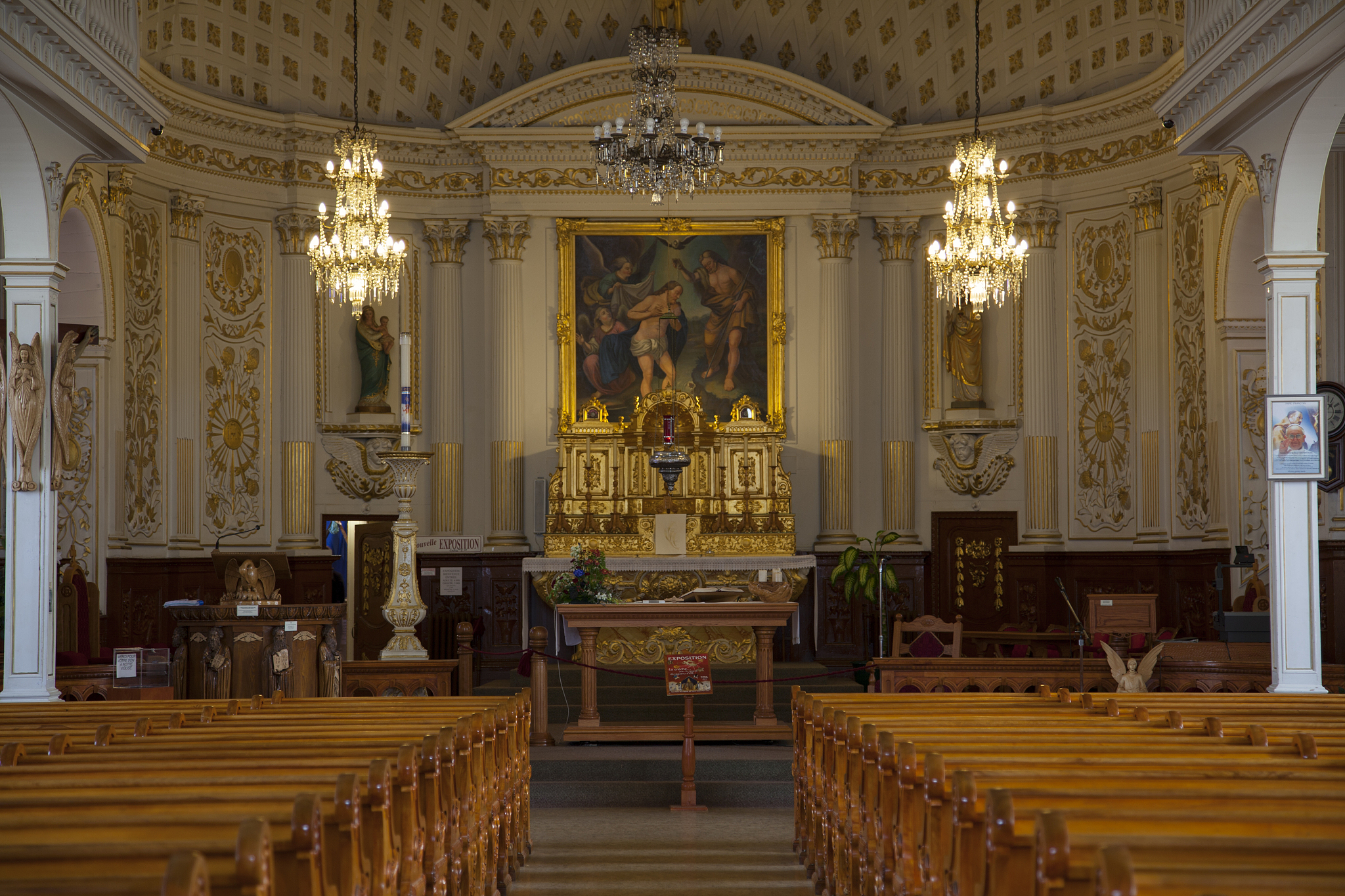 church interior, saint-jean-port-joli, quebec