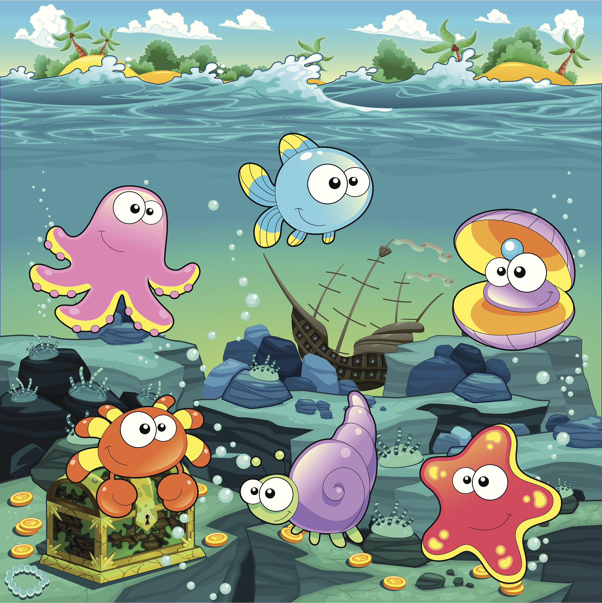 乐比和悠悠海底探险的脚本