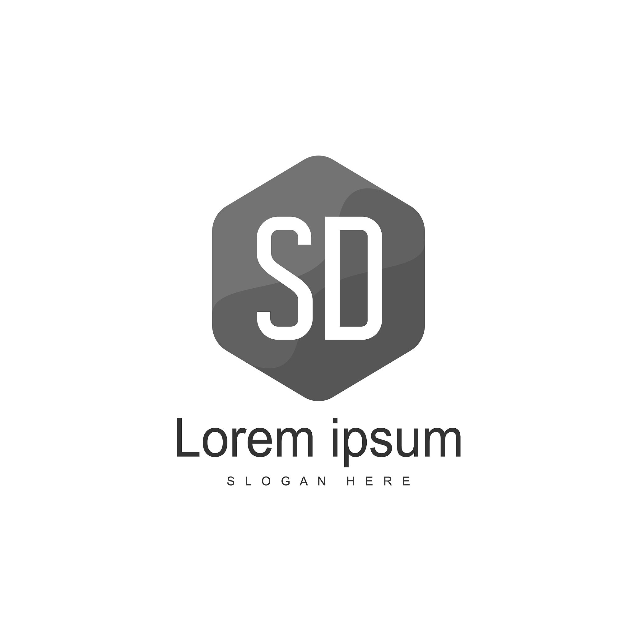 sd letter logo design initial letter sd logo