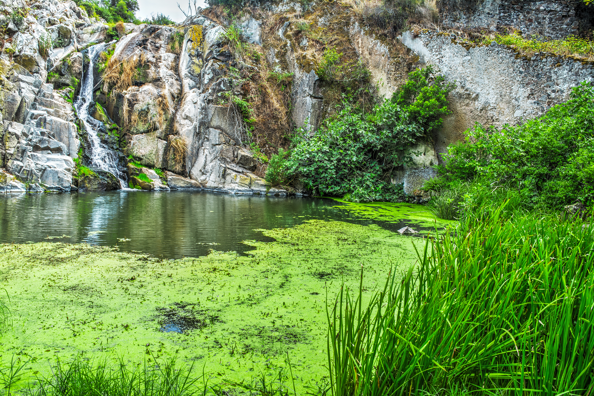 water fall in sardinia