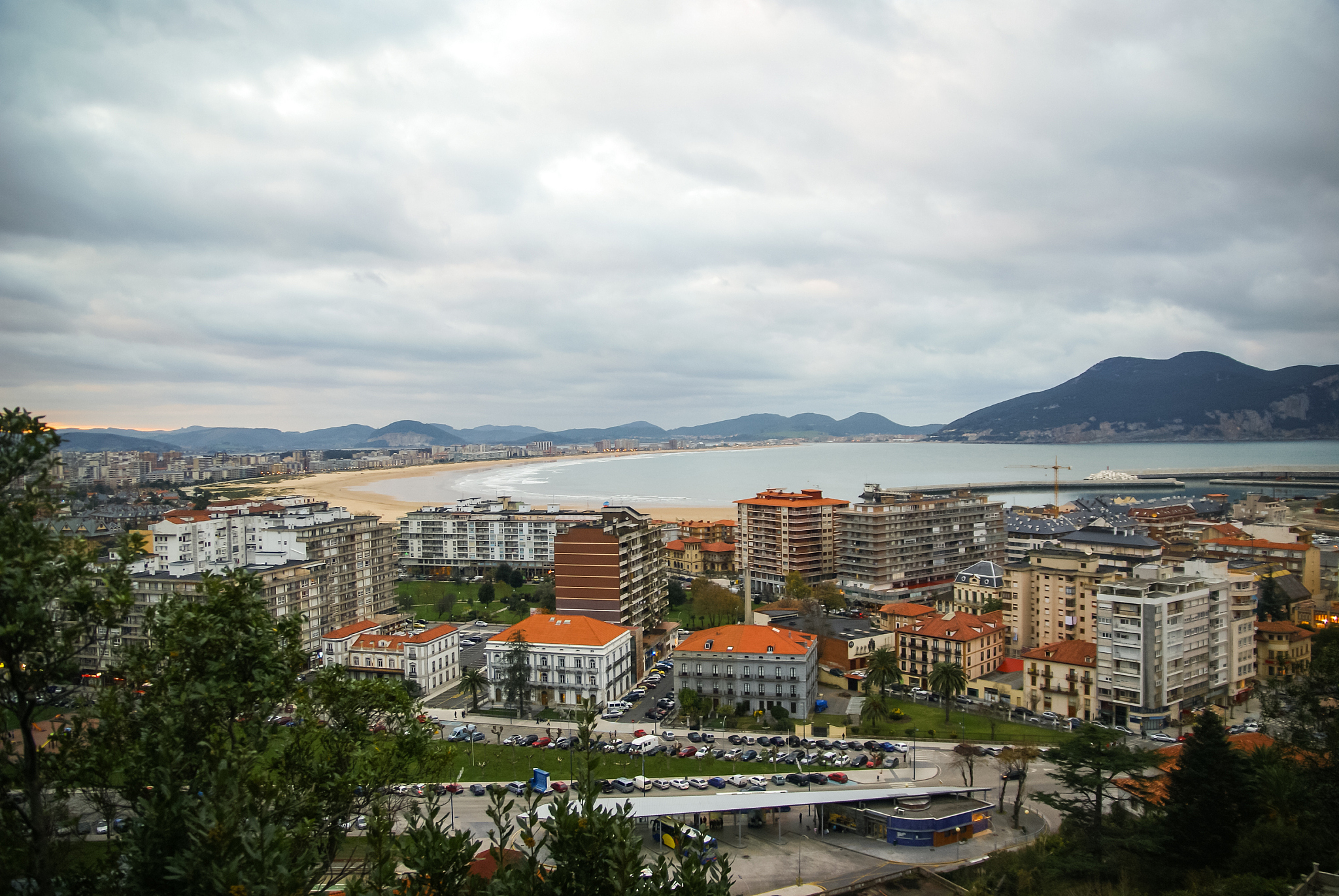 scenic seascape in laredo in cantabria, spain