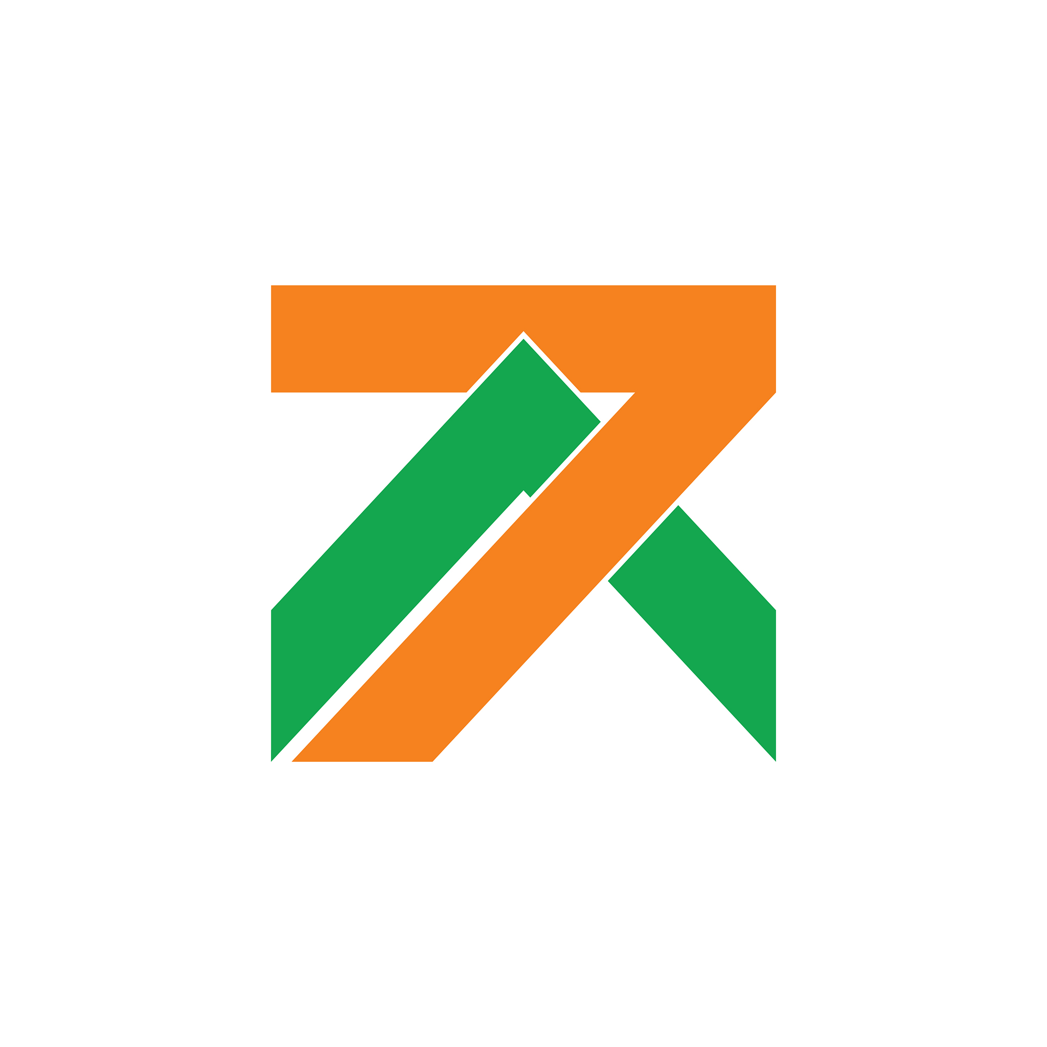 number 7 green mountain geometric logo
