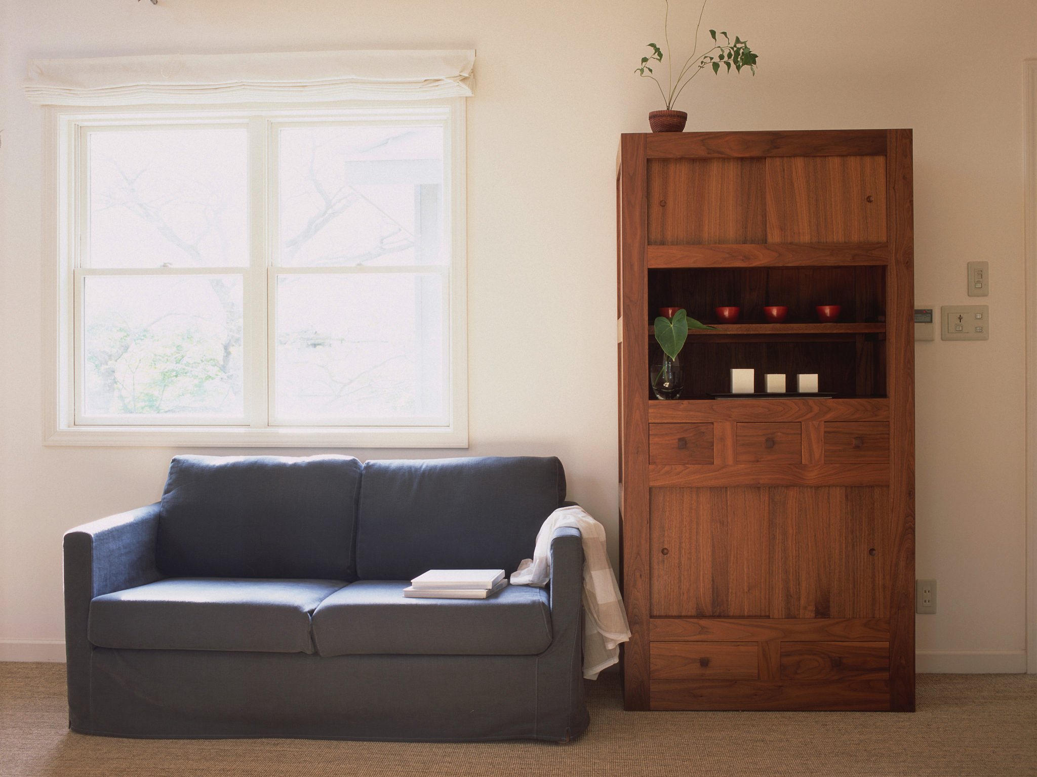 neatly arranged furniture in the room