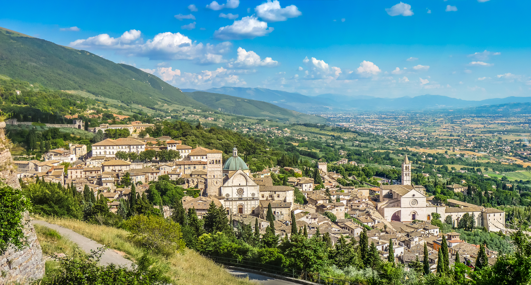 ancient town of assisi, umbria, italy