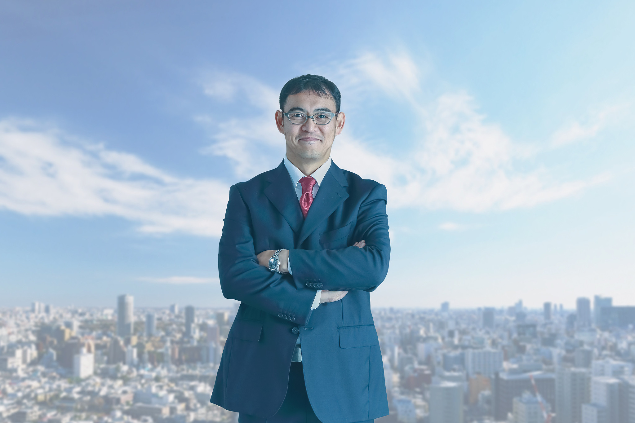 japanese businessman in a modern office