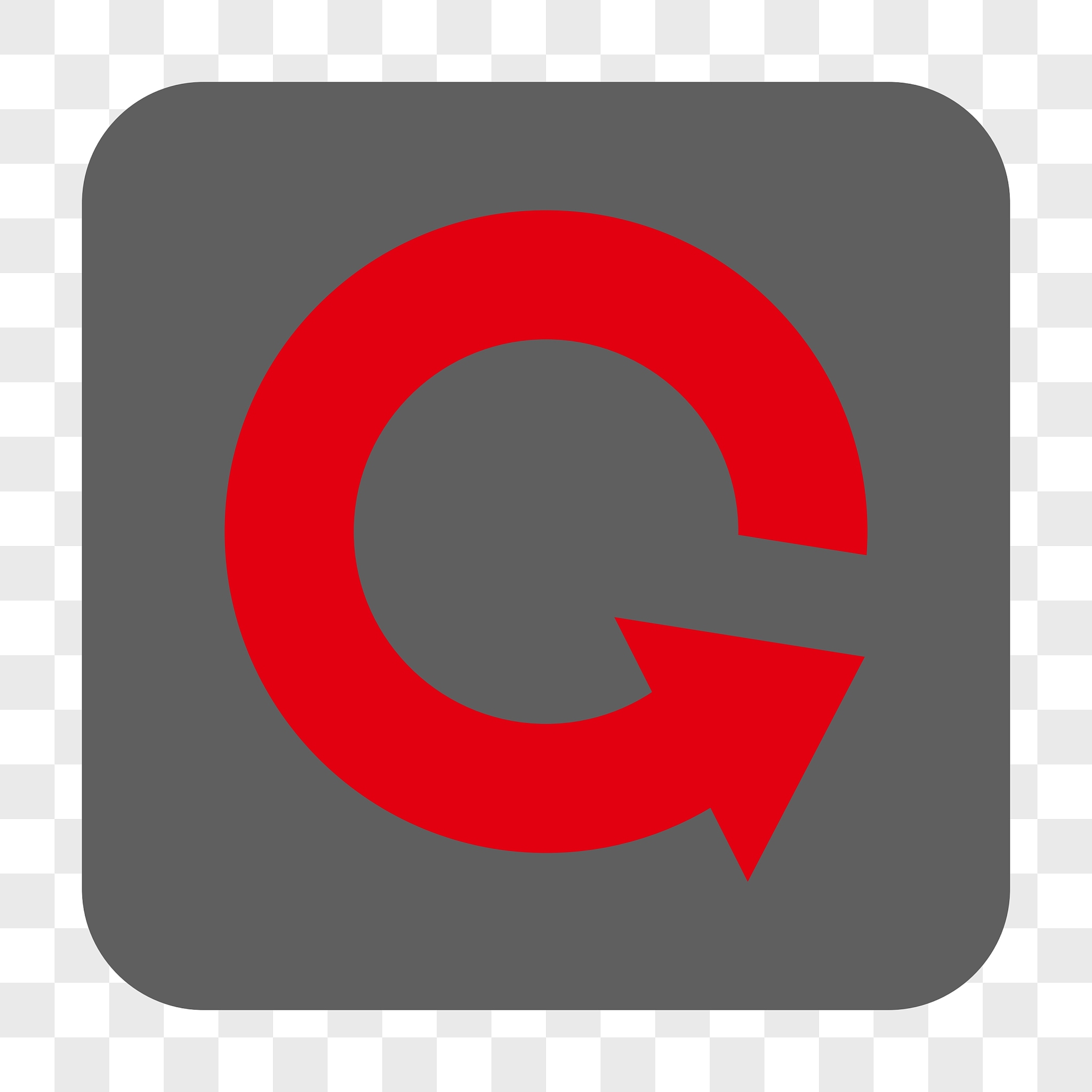 rotate ccw rounded square button