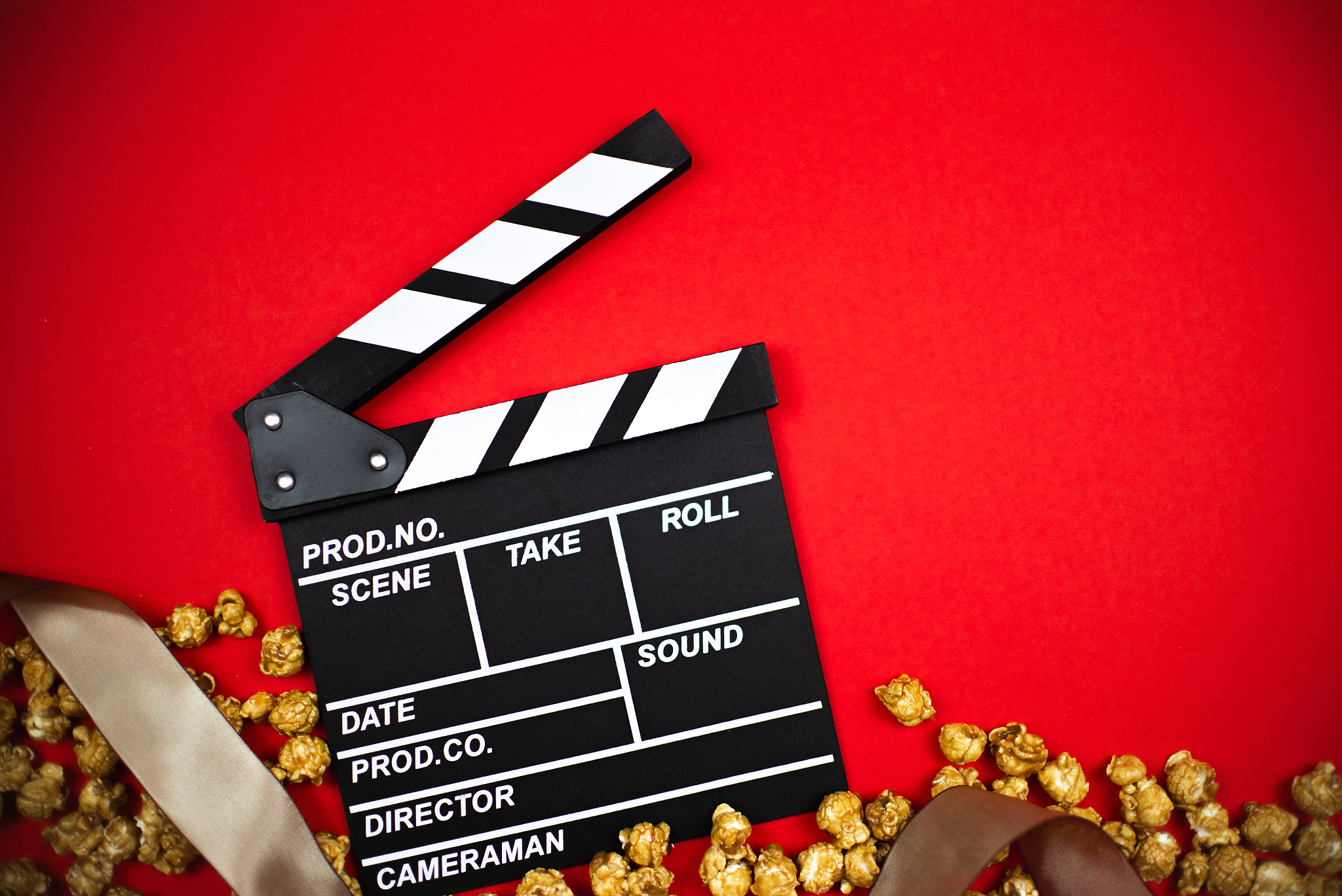 slate to mark the beginning of filming
