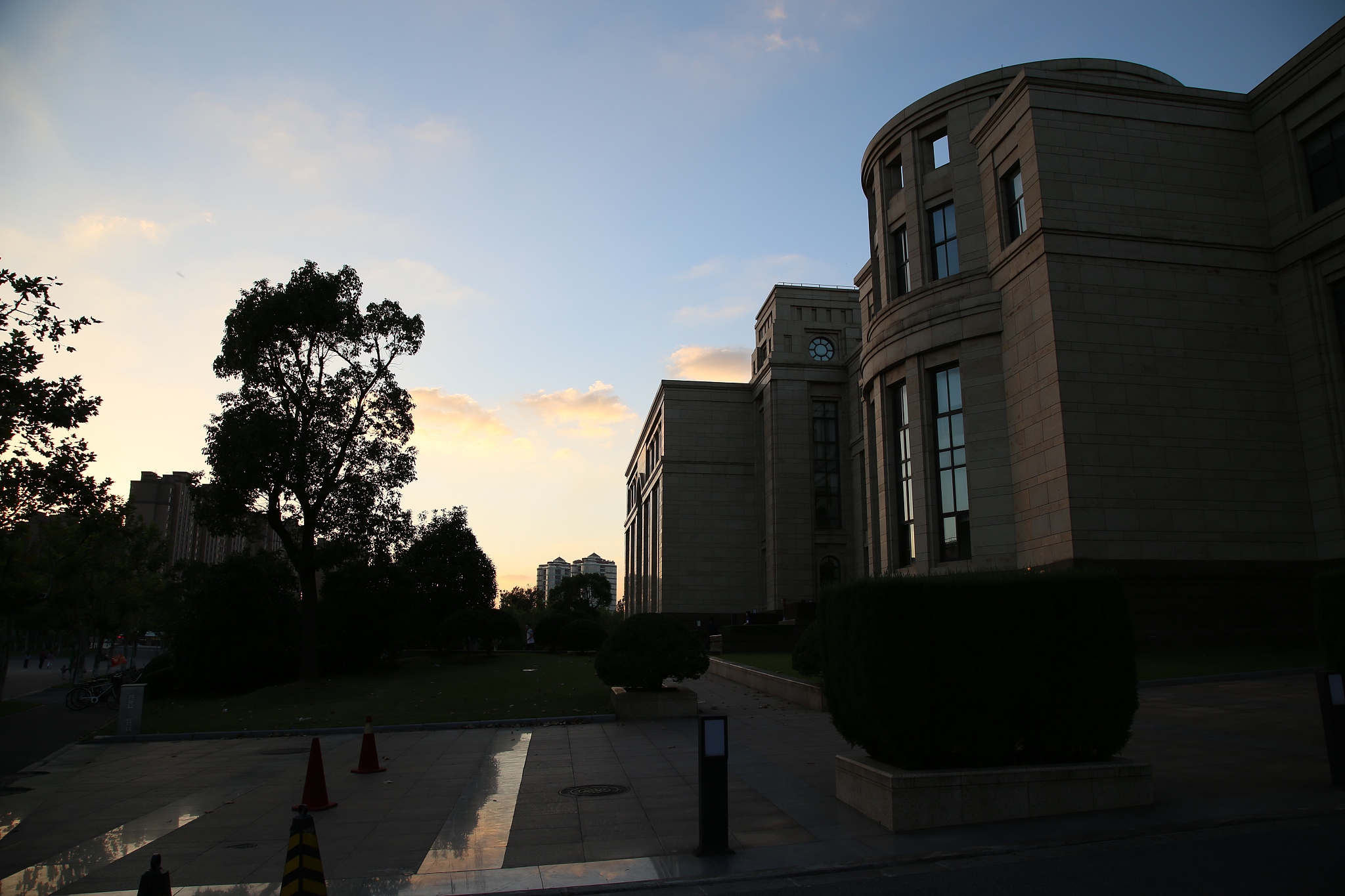 sunset & buildings
