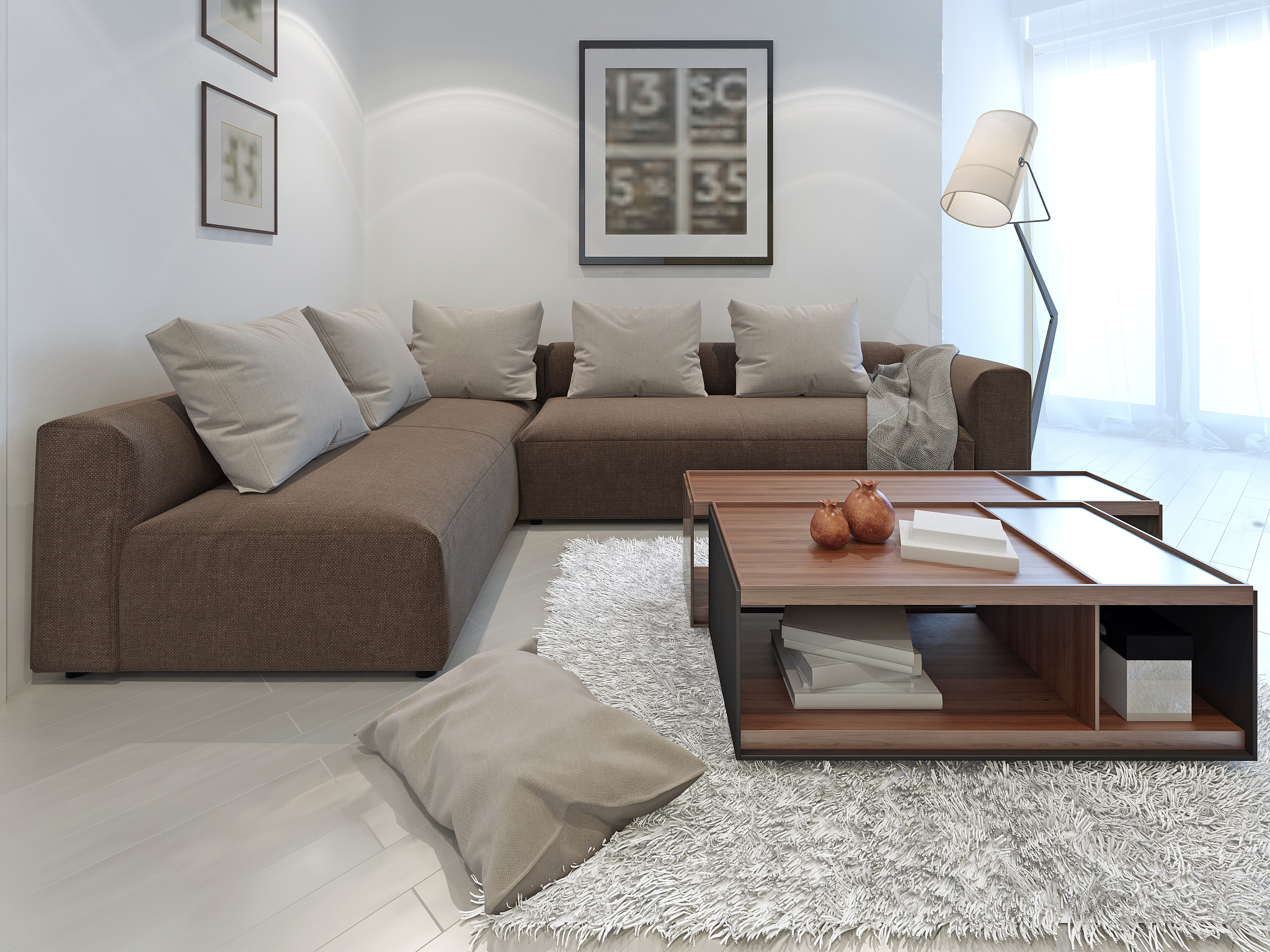 fusion style in interior of a private house