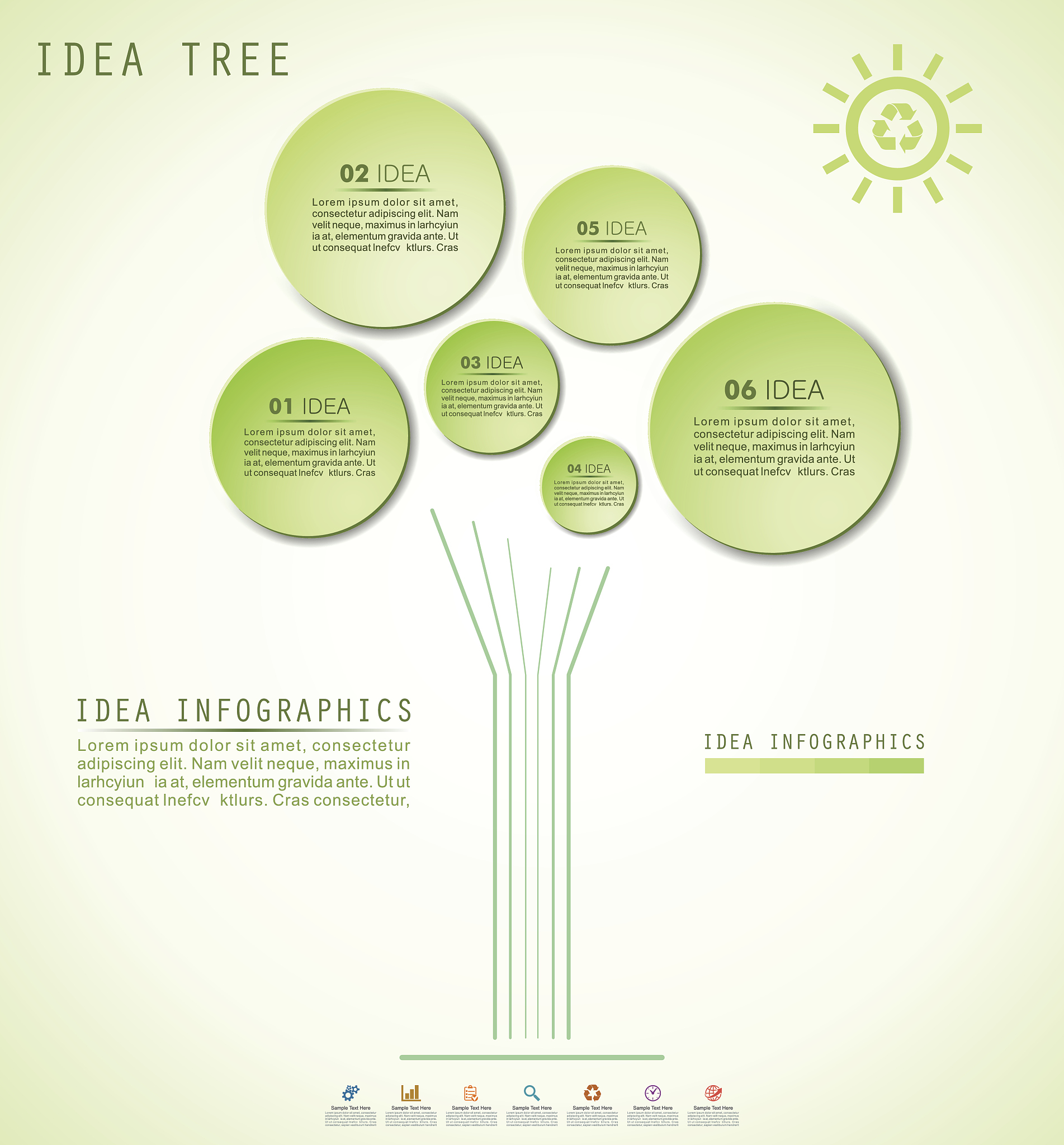 idea tree infographics