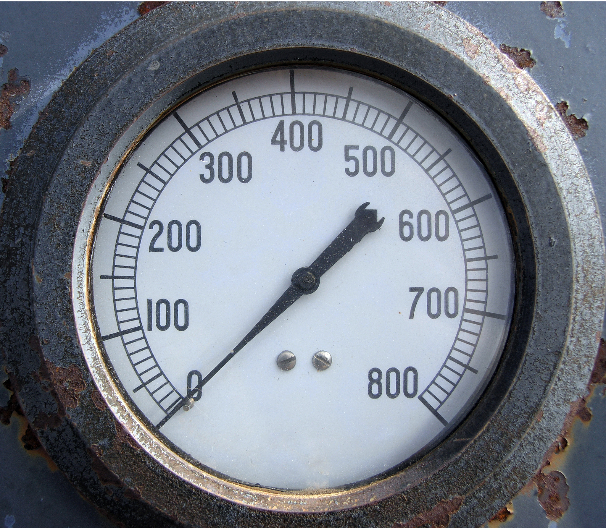 rusty old gauge
