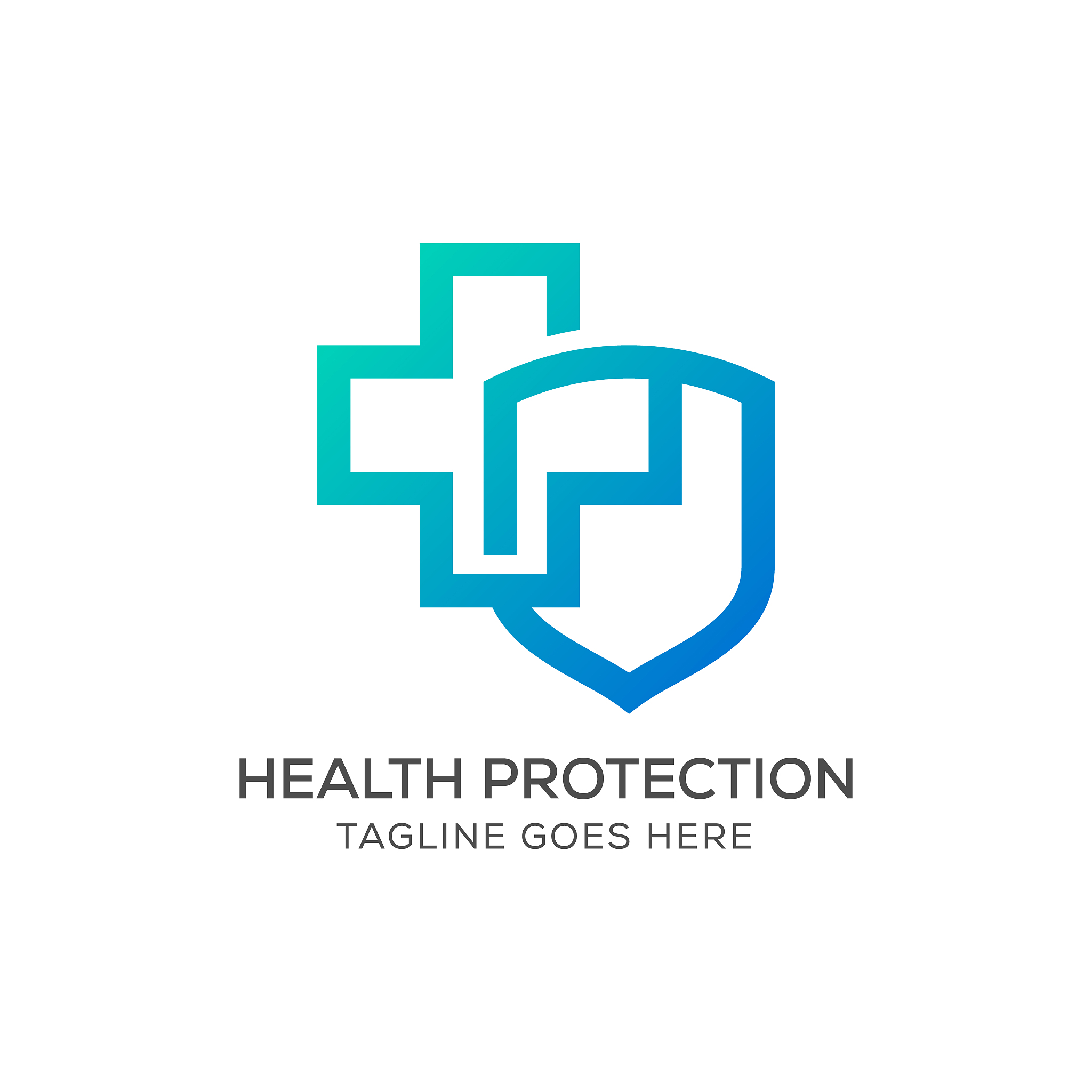health protection vector stock illustration design template.