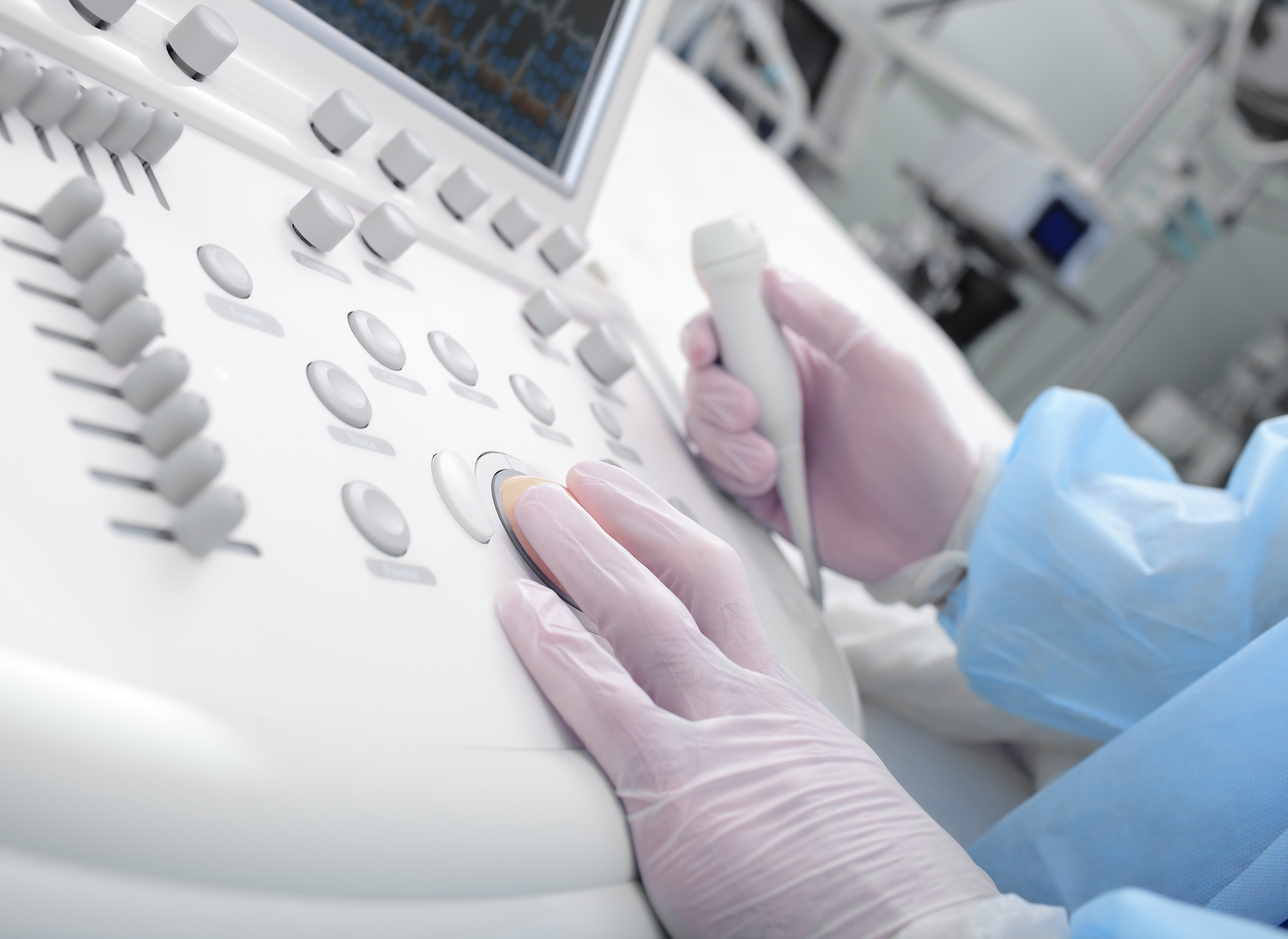 ultrasound scanning in a modern clinic