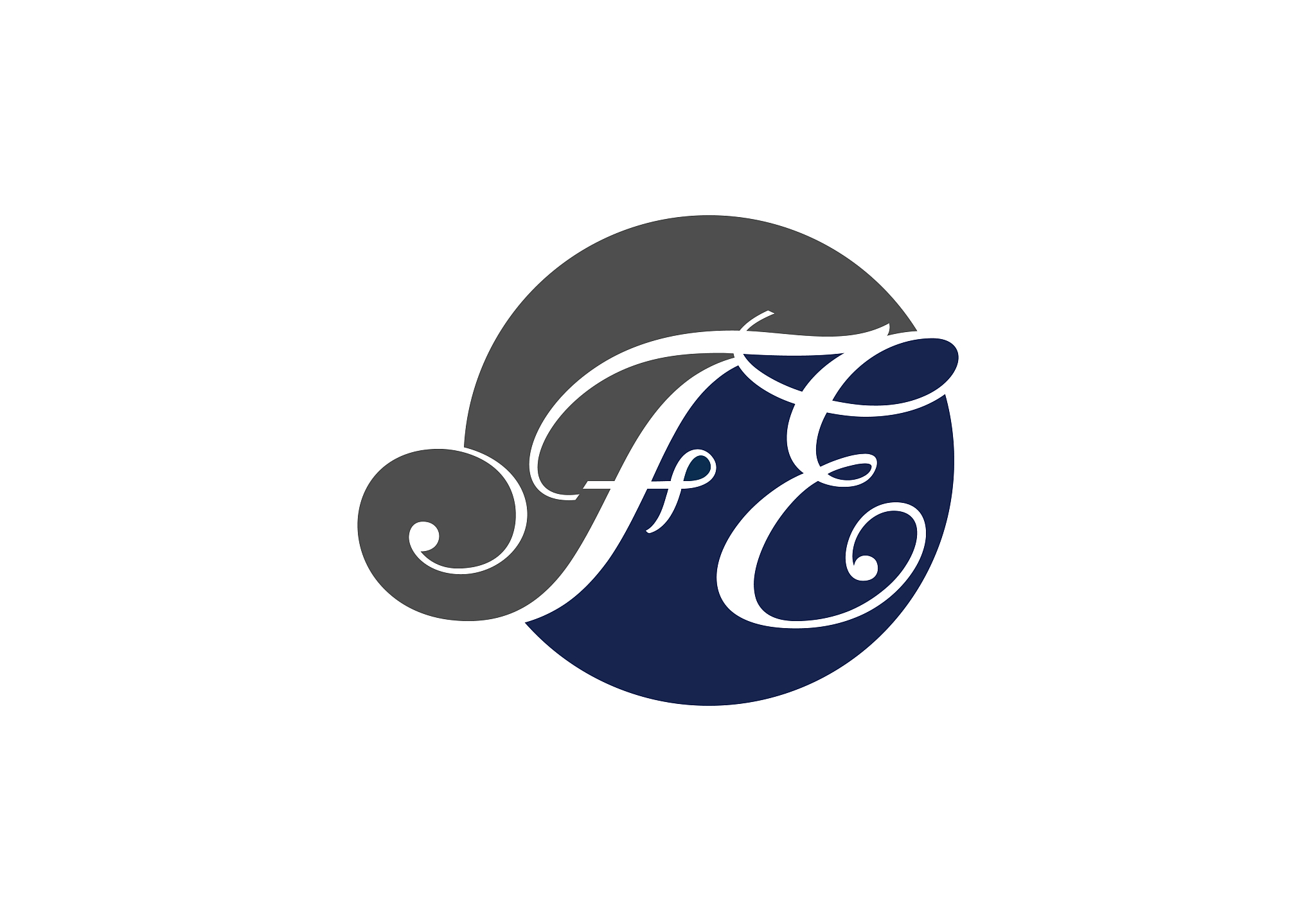 initial monogram letter fe logo design vector template. fe lette