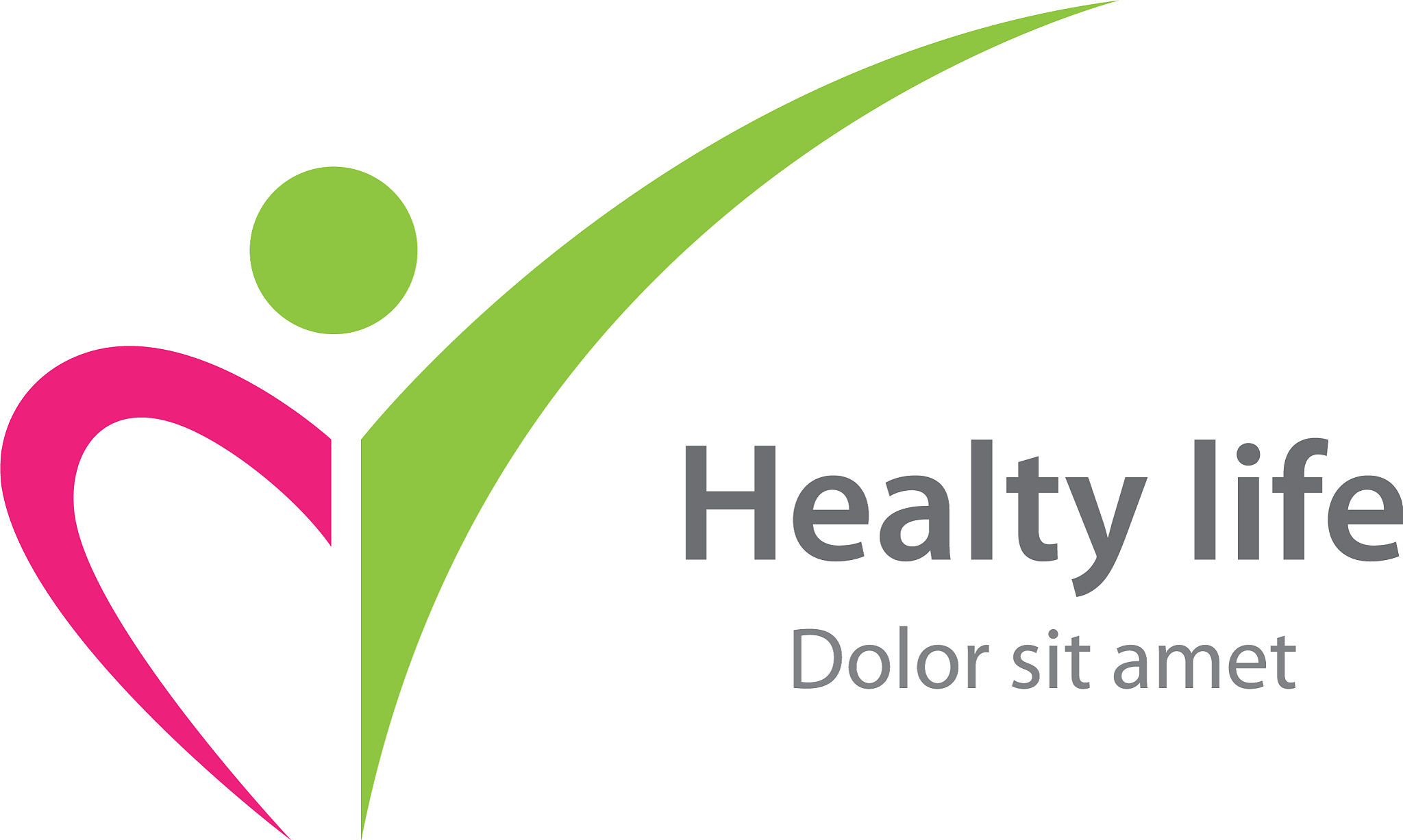 healthy life people logo