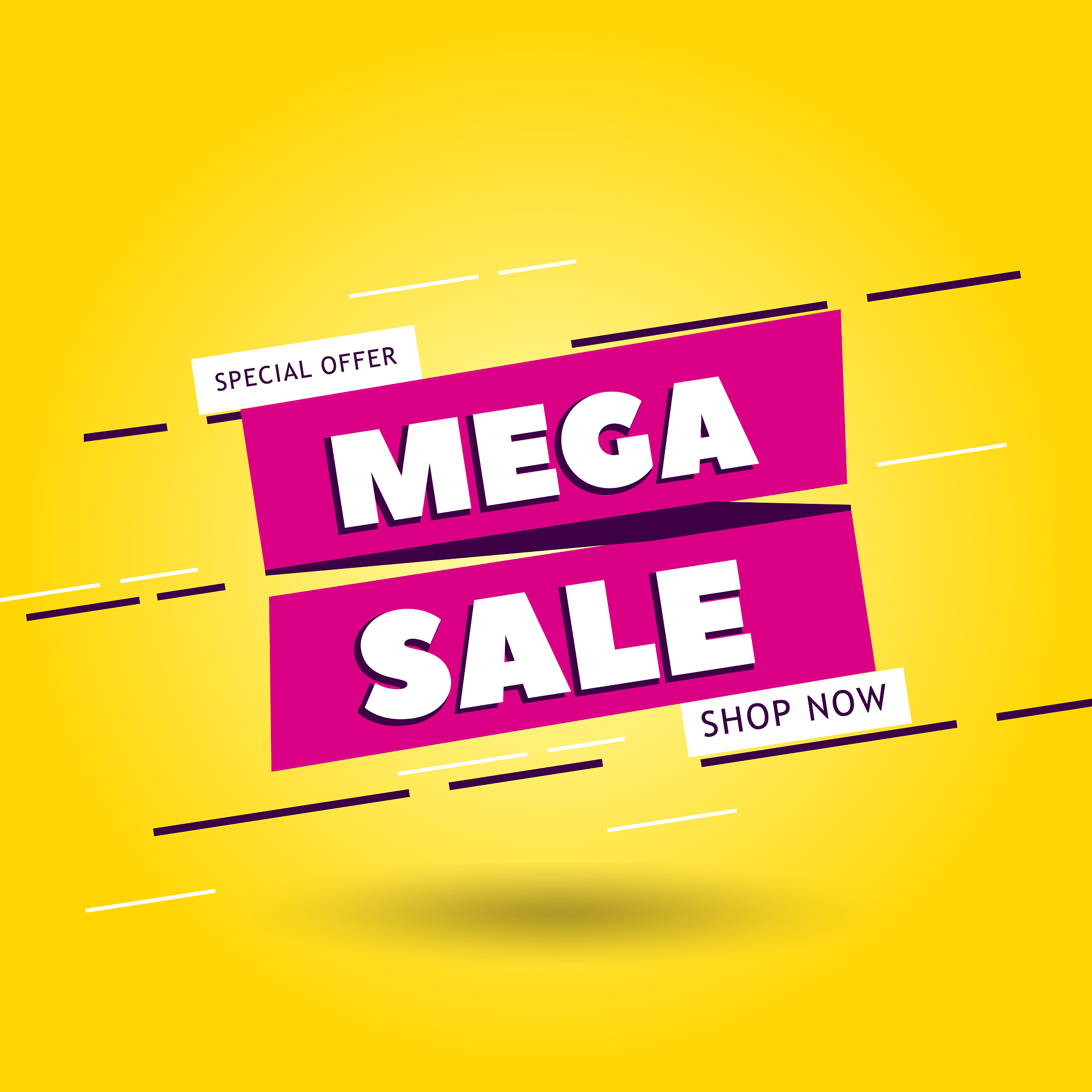 sale banner discounts and