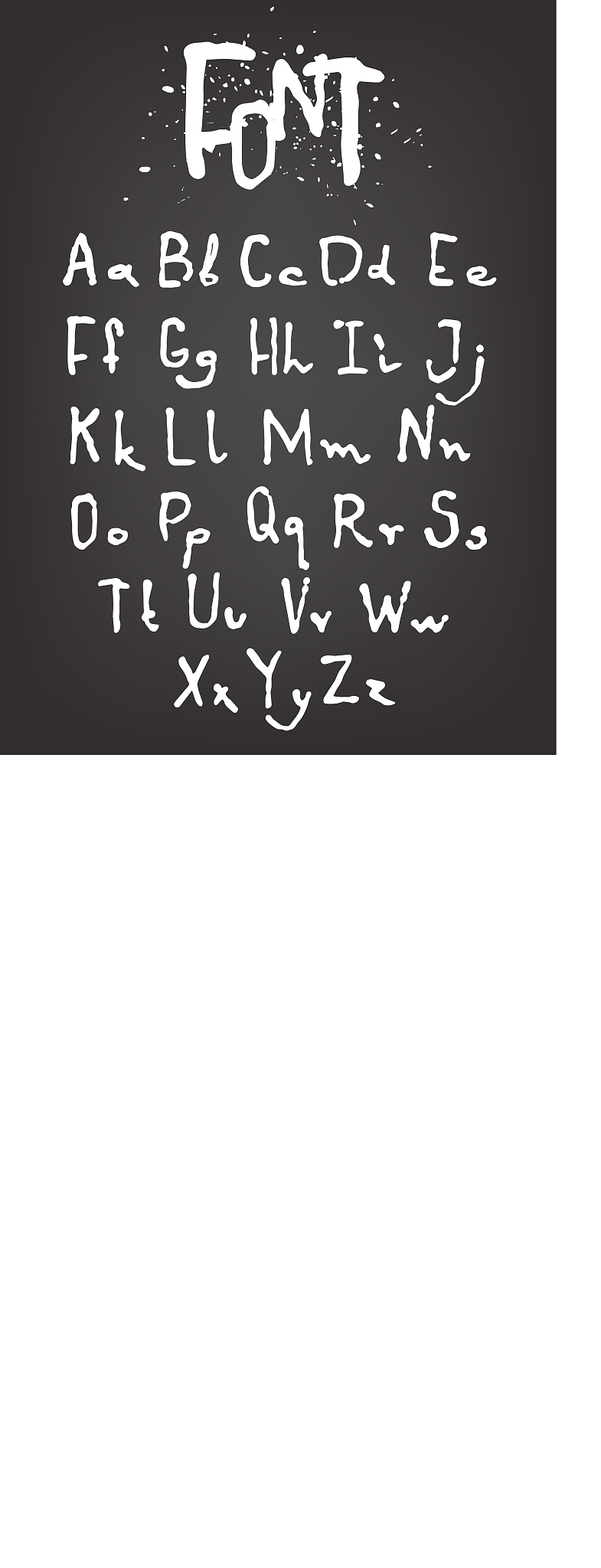 hand-drawn font. calligraphy alphabet.