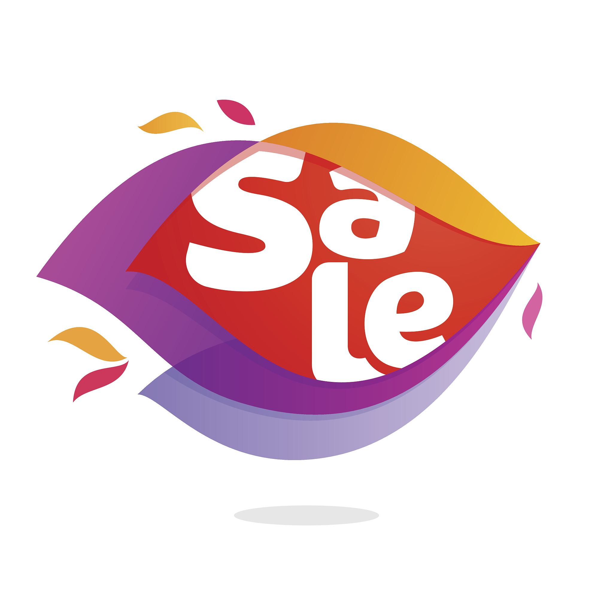 sale in flame intersection icon.