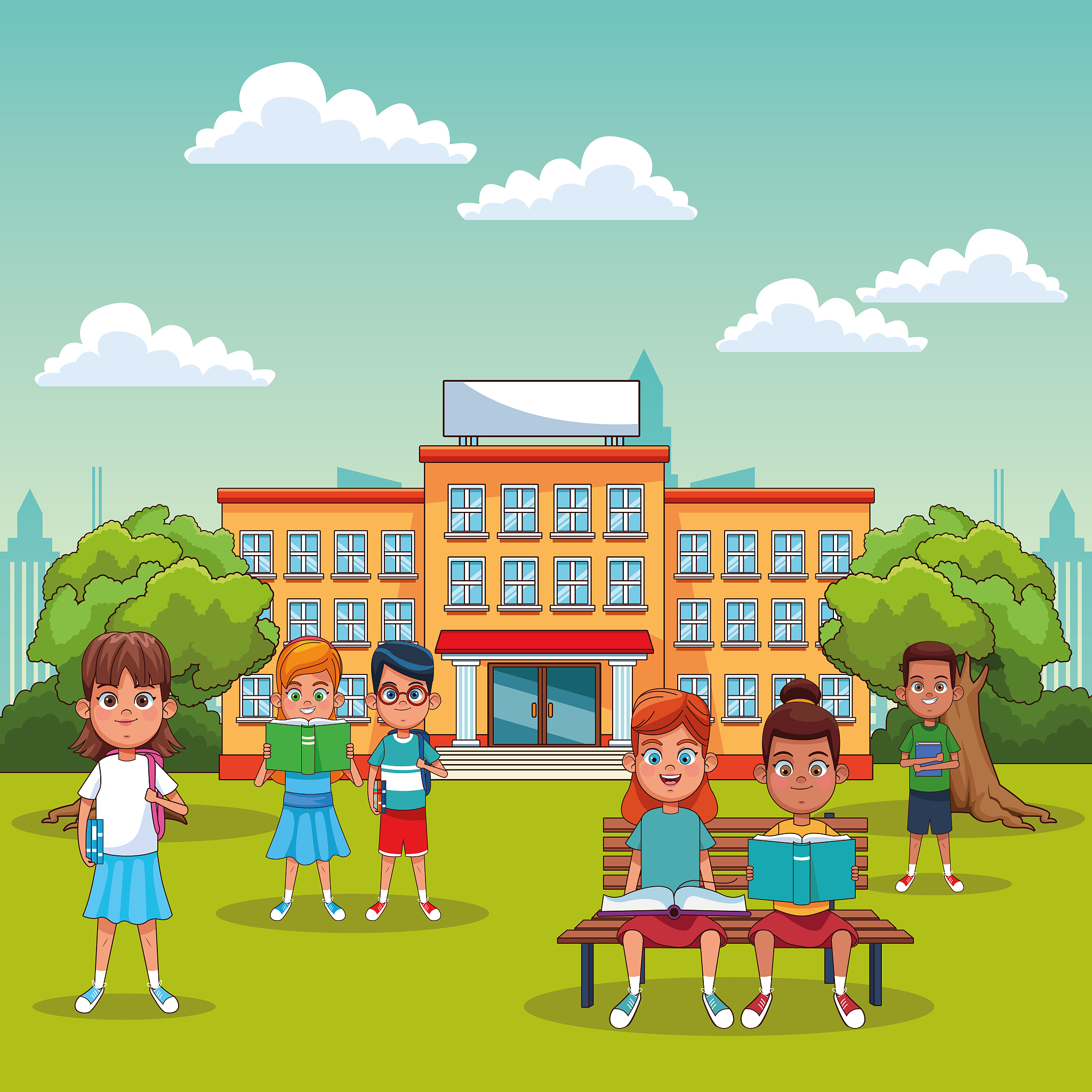 kids students in school